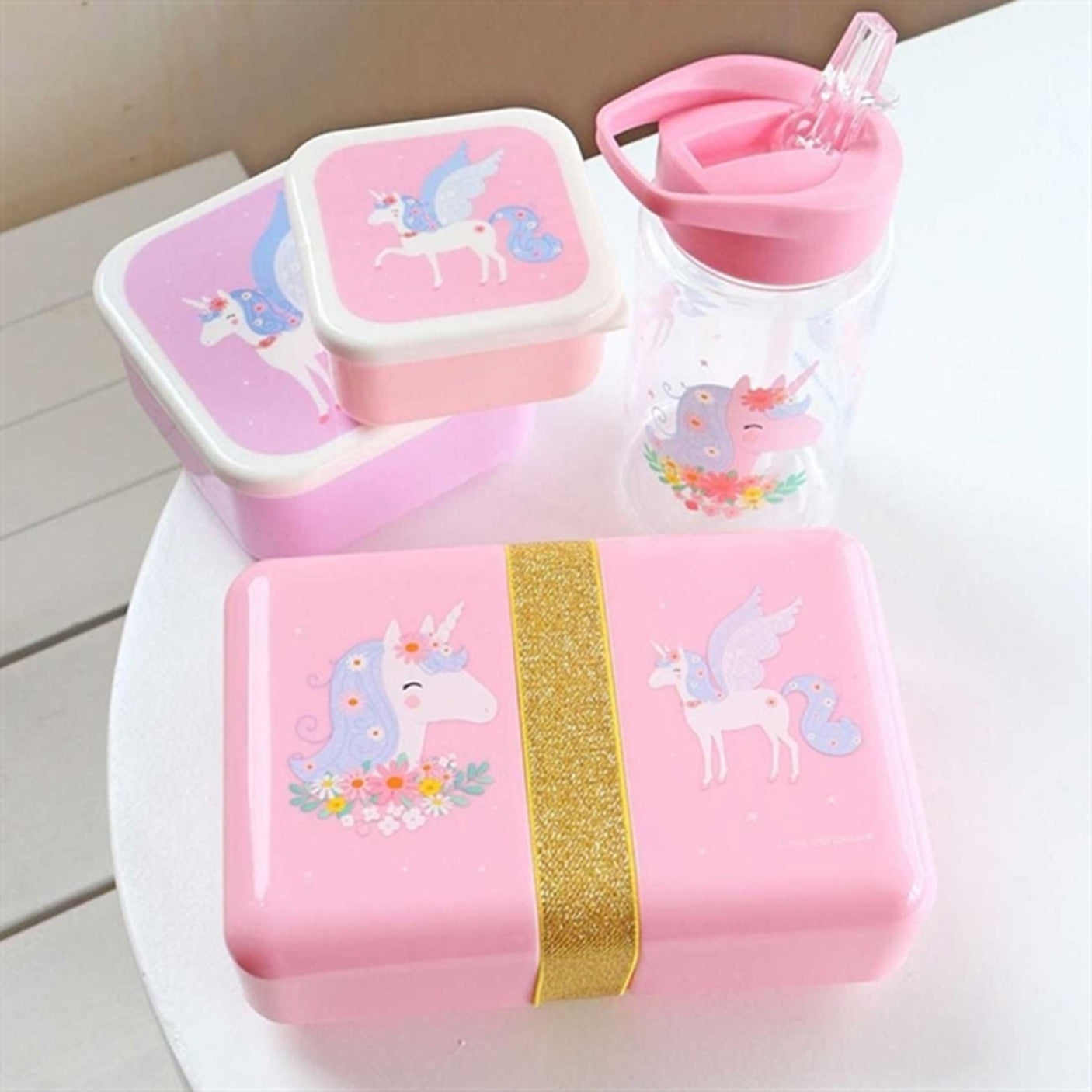 A Little Lovely Company Drink Bottle Unicorn 2