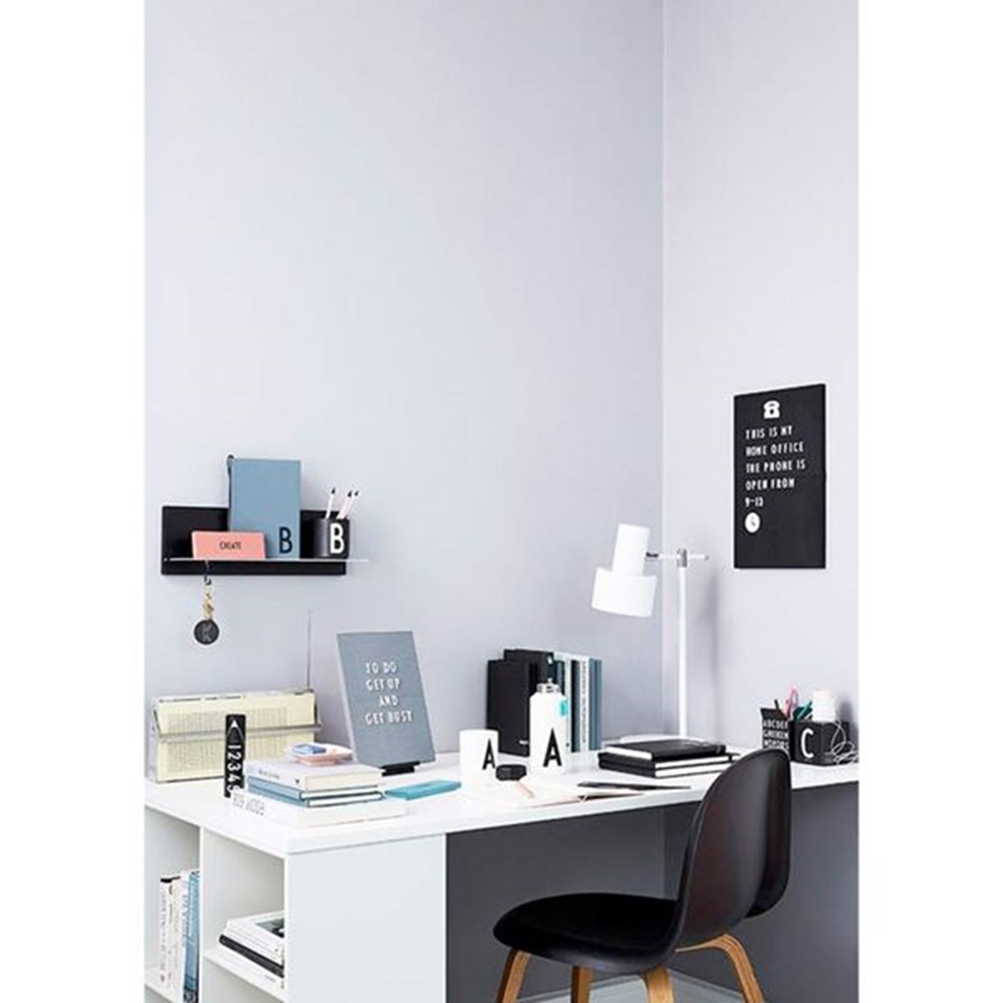 Design Letters Office Icons for Messageboard Black