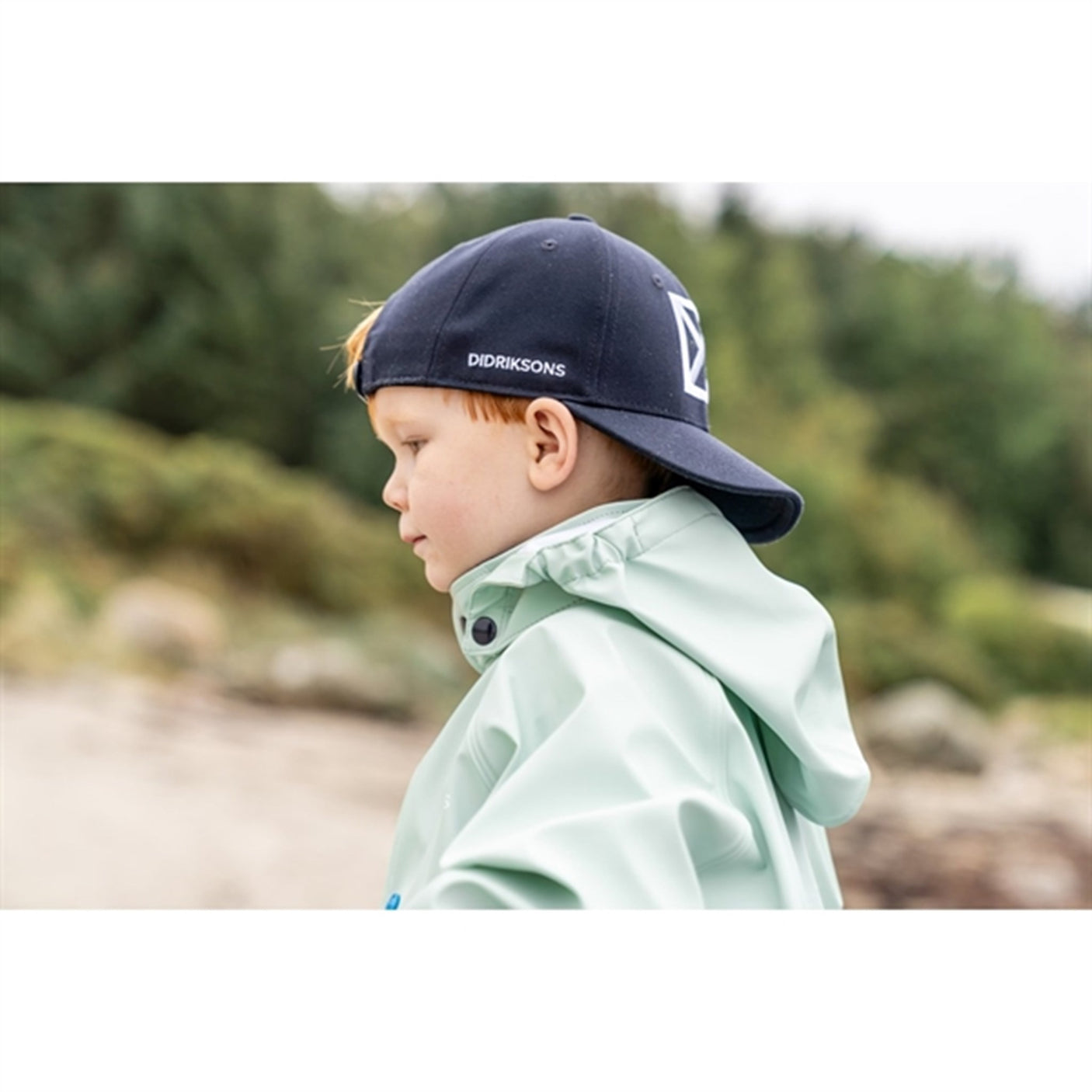 Didriksons Pale Mint Slaskeman Kids Rainwear