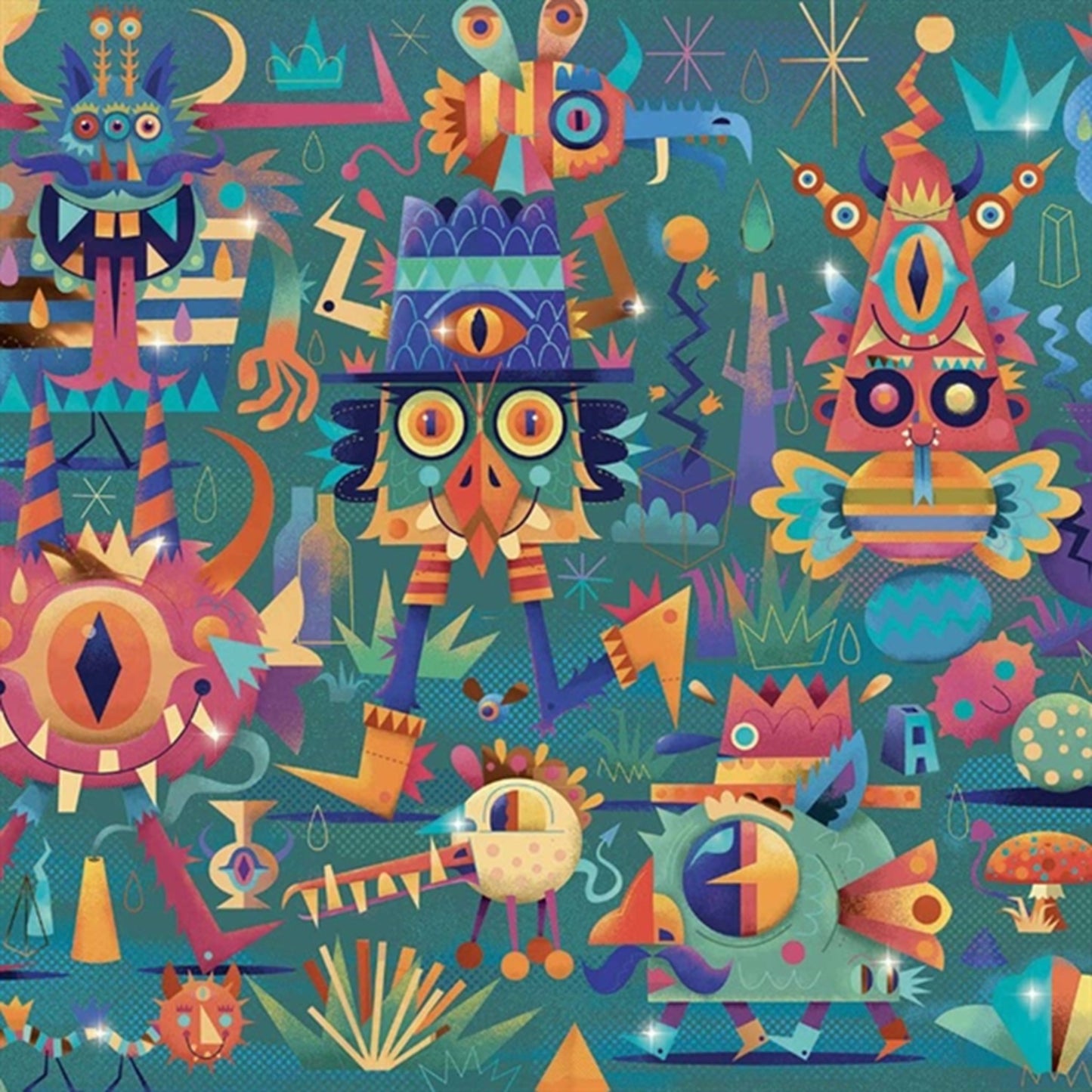 Djeco Wizzy Puzzle Monster Party 50 Pieces