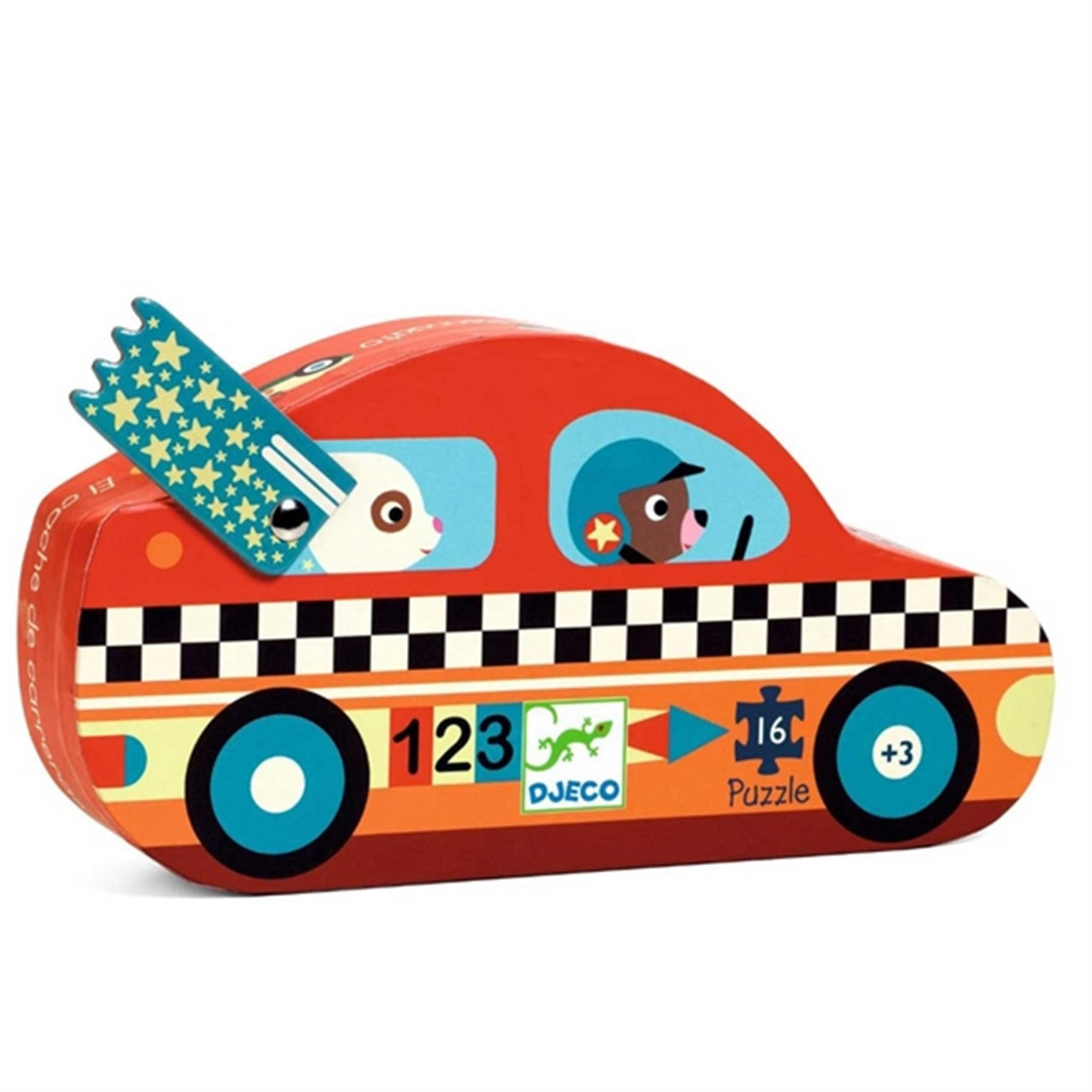 Djeco Puzzle Race Car 16 Pieces