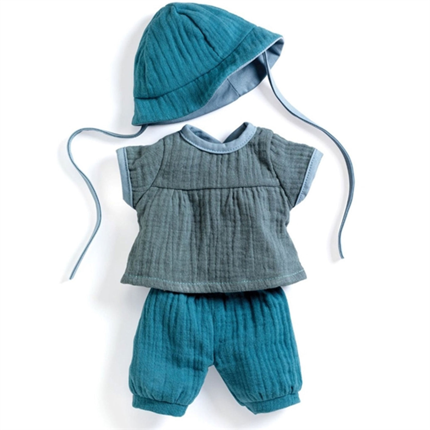 Djeco Doll Clothes Set With Hat Blue