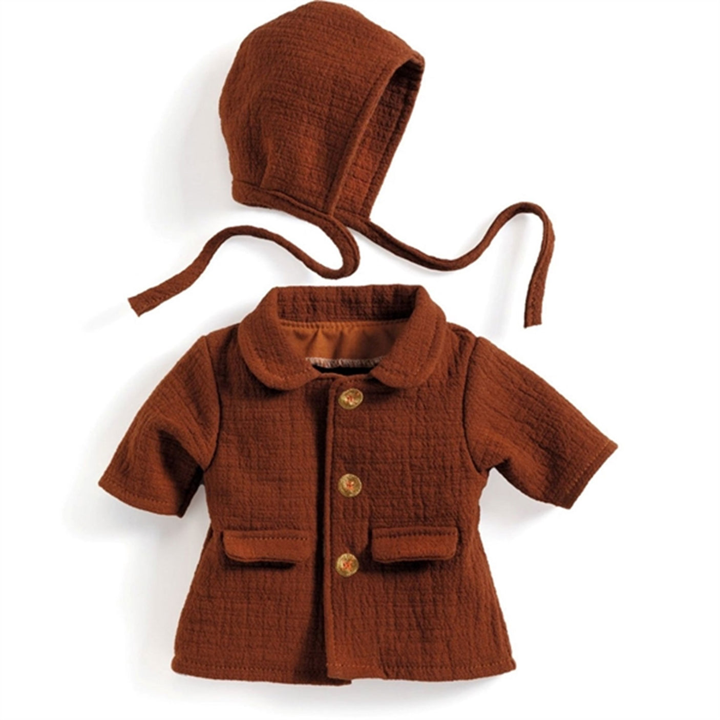 Djeco Pomea Doll Clothes Coat And Hat