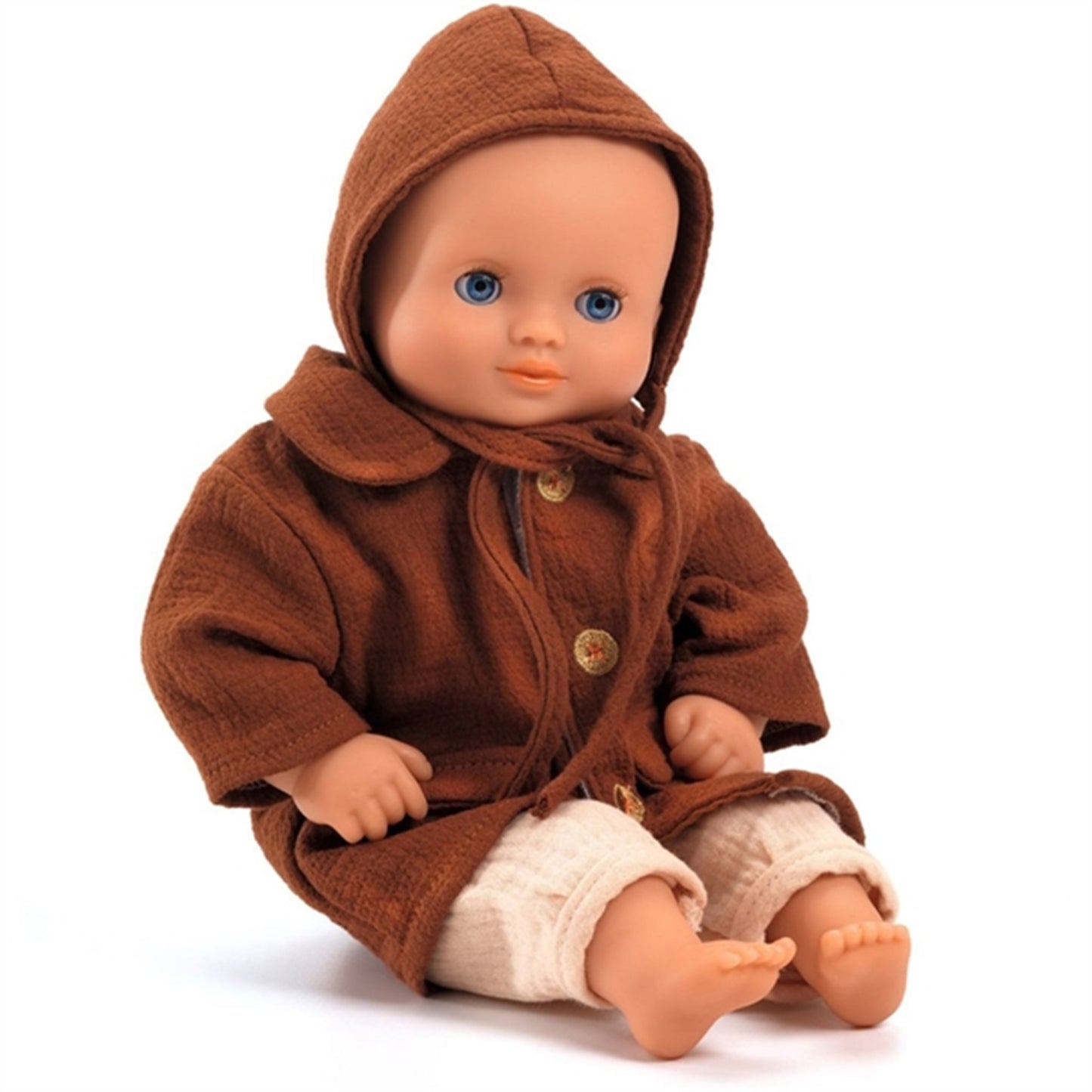 Djeco Pomea Doll Clothes Coat And Hat