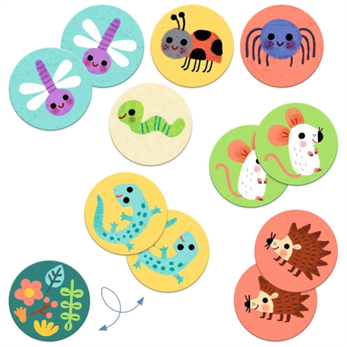 Djeco Learning Game Memo Small Animals