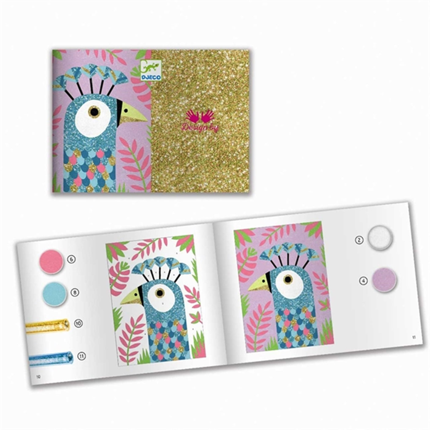 Djeco Creative Box Coloured Sand - Birds