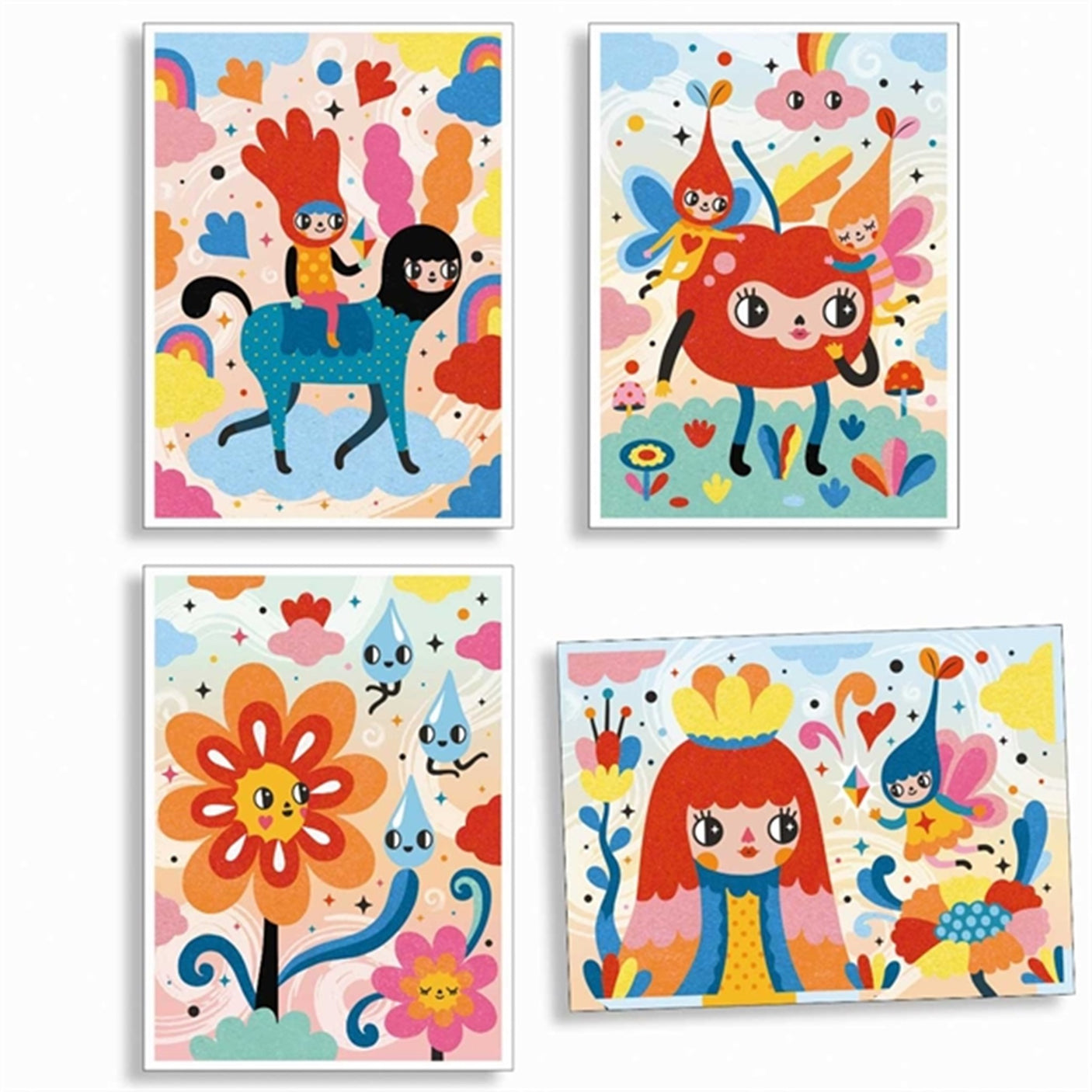 Djeco Creative Box Coloured Sand - Lovely