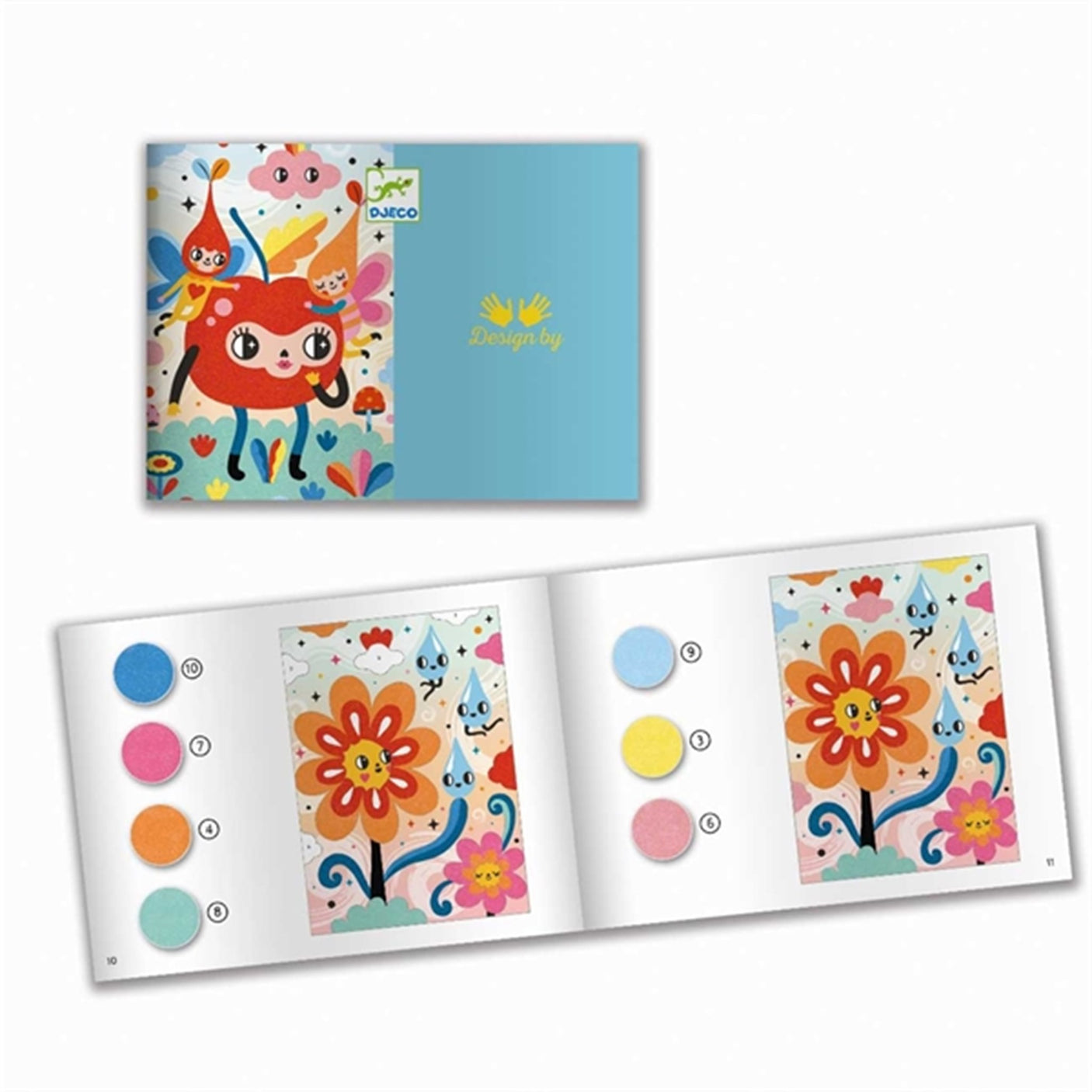 Djeco Creative Box Coloured Sand - Lovely