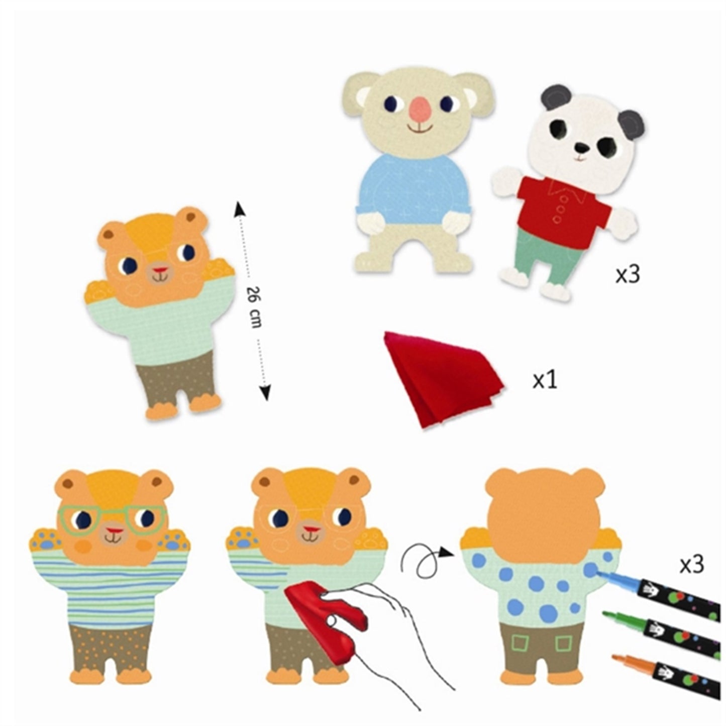 Djeco Creative Box Board Animal 2