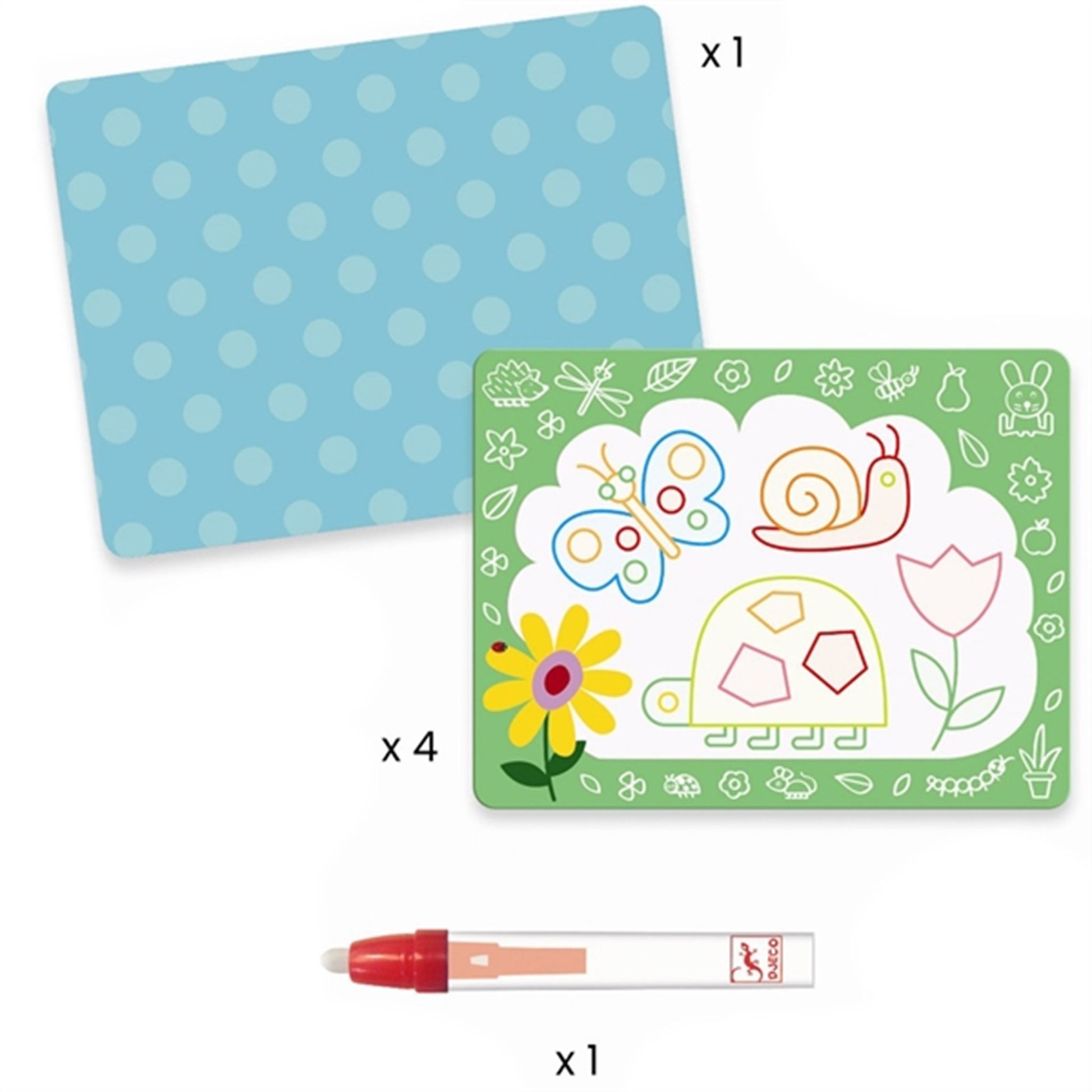 Djeco Magic Coloring Gemte Tegninger