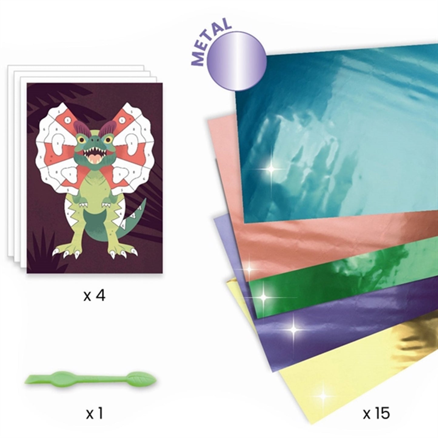 Djeco Creative Box Foil Pictures Jurrassic