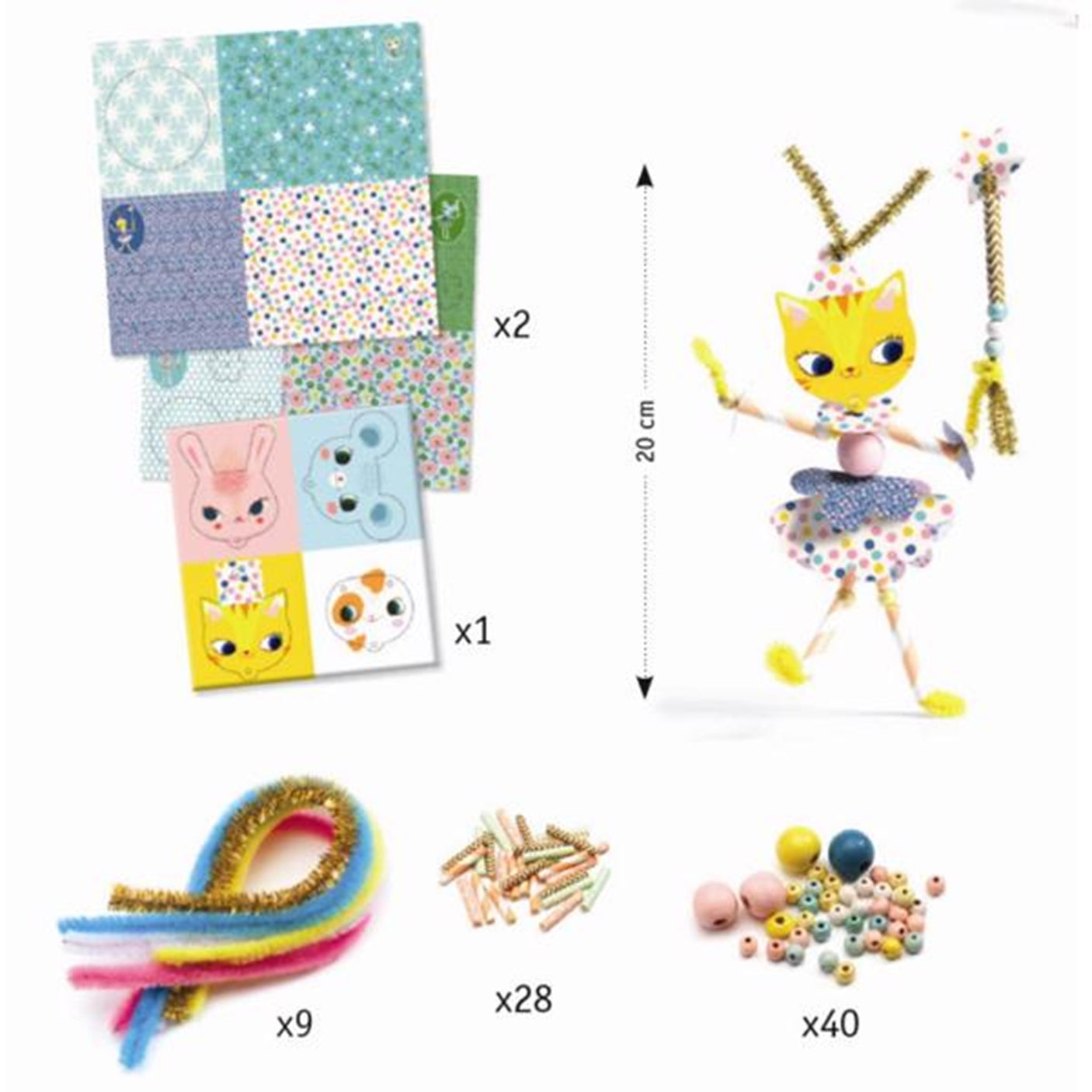 Djeco Lace-Up Cards My Fairies