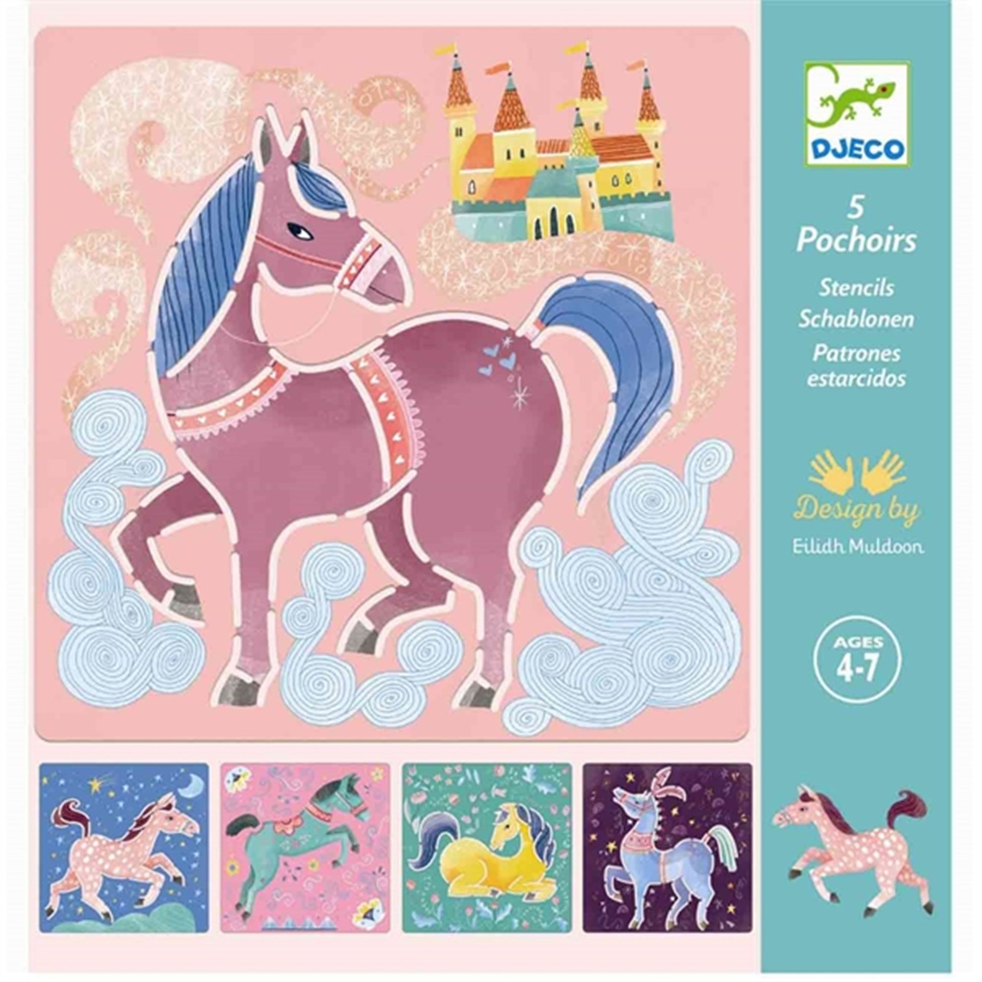 Djeco Stencils Horses