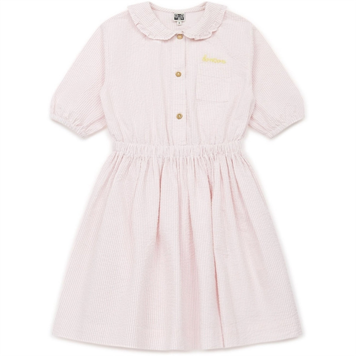BONTON Rayure Rose Dress