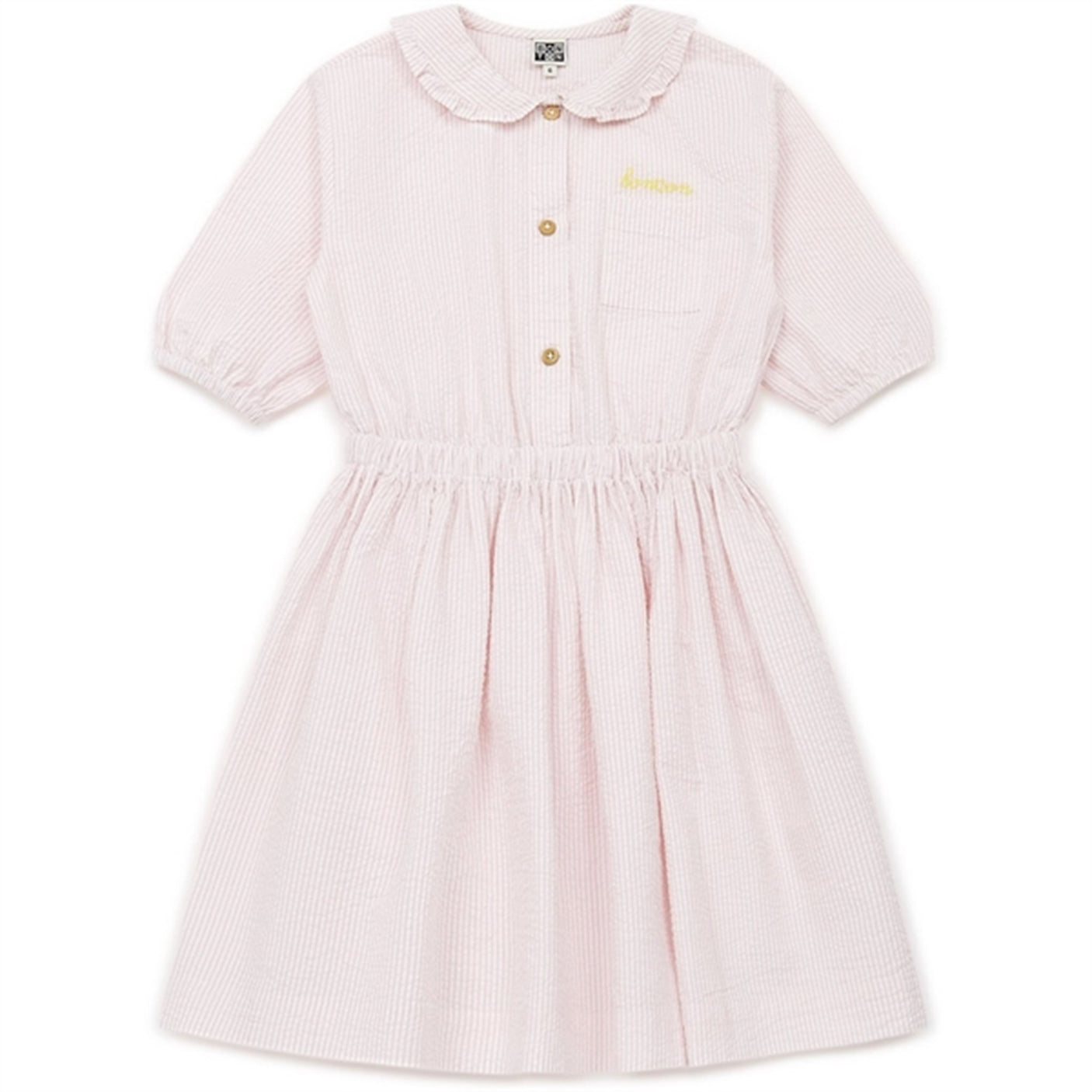 BONTON Rayure Rose Dress