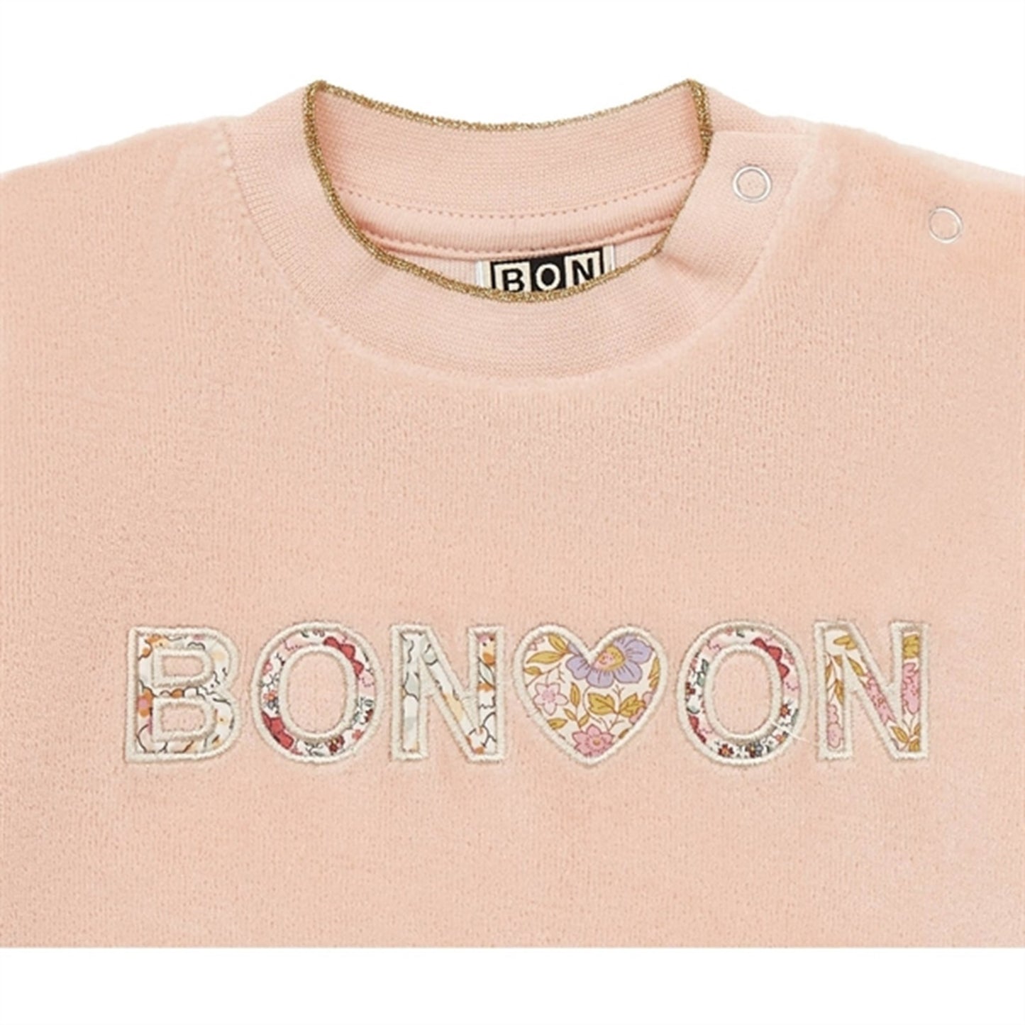 BONTON Rose Coquillage Baby Sweatshirt