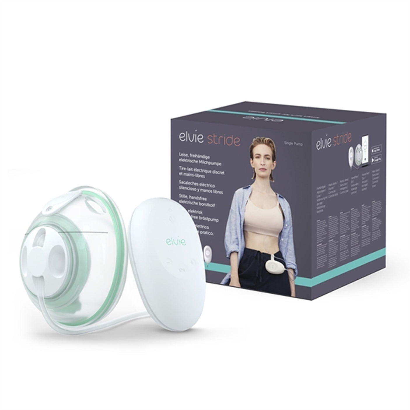 Elvie Breast Pump Stride Single White