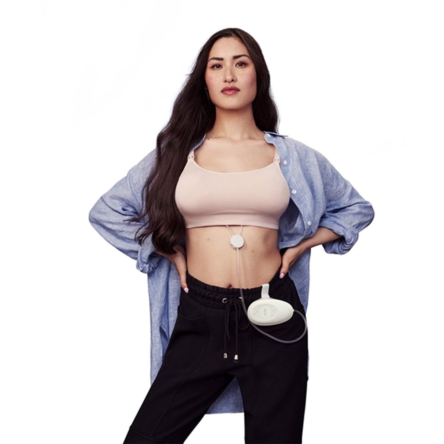 Elvie Breast Pump Stride Double White