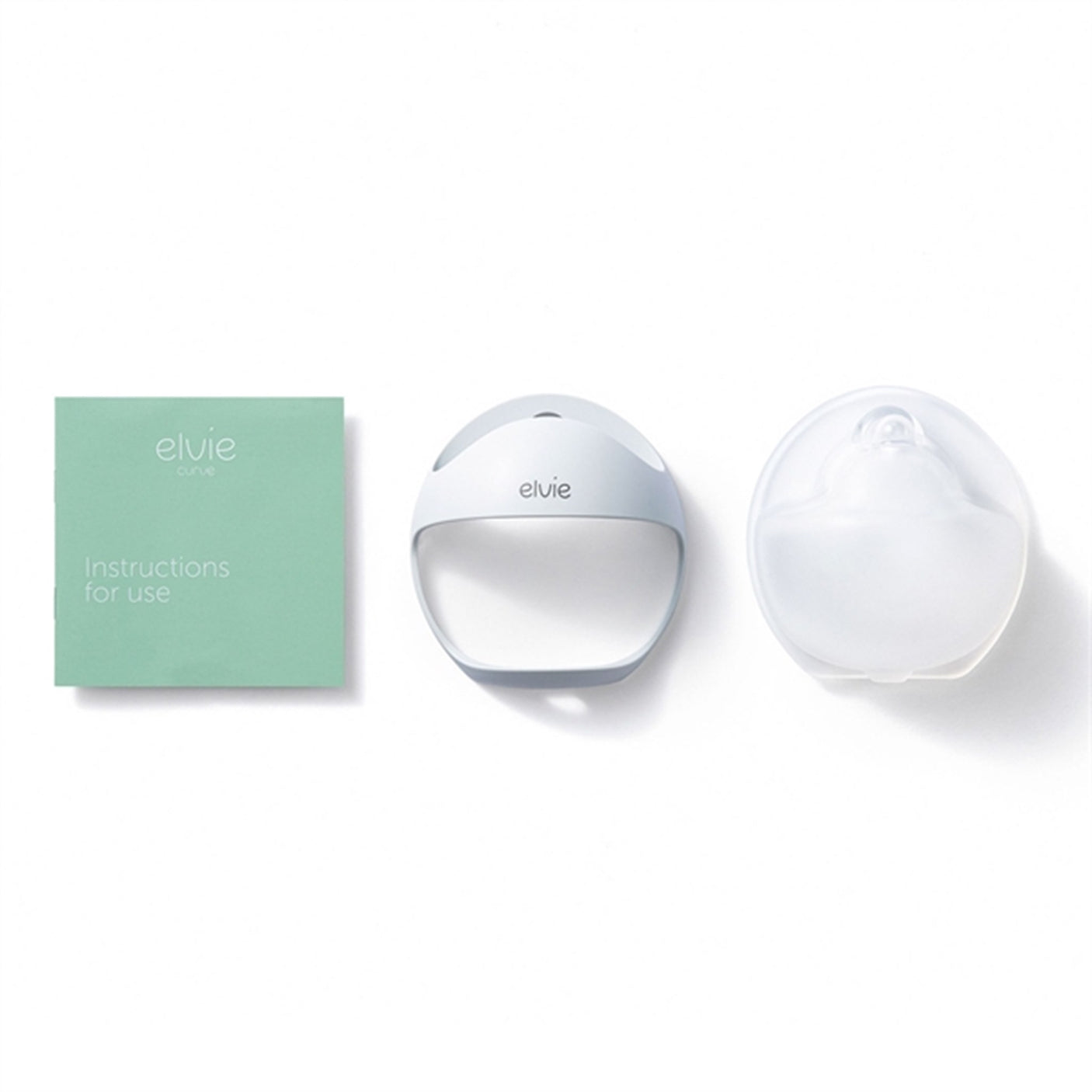 Elvie Breast Pump Curve White/Clear