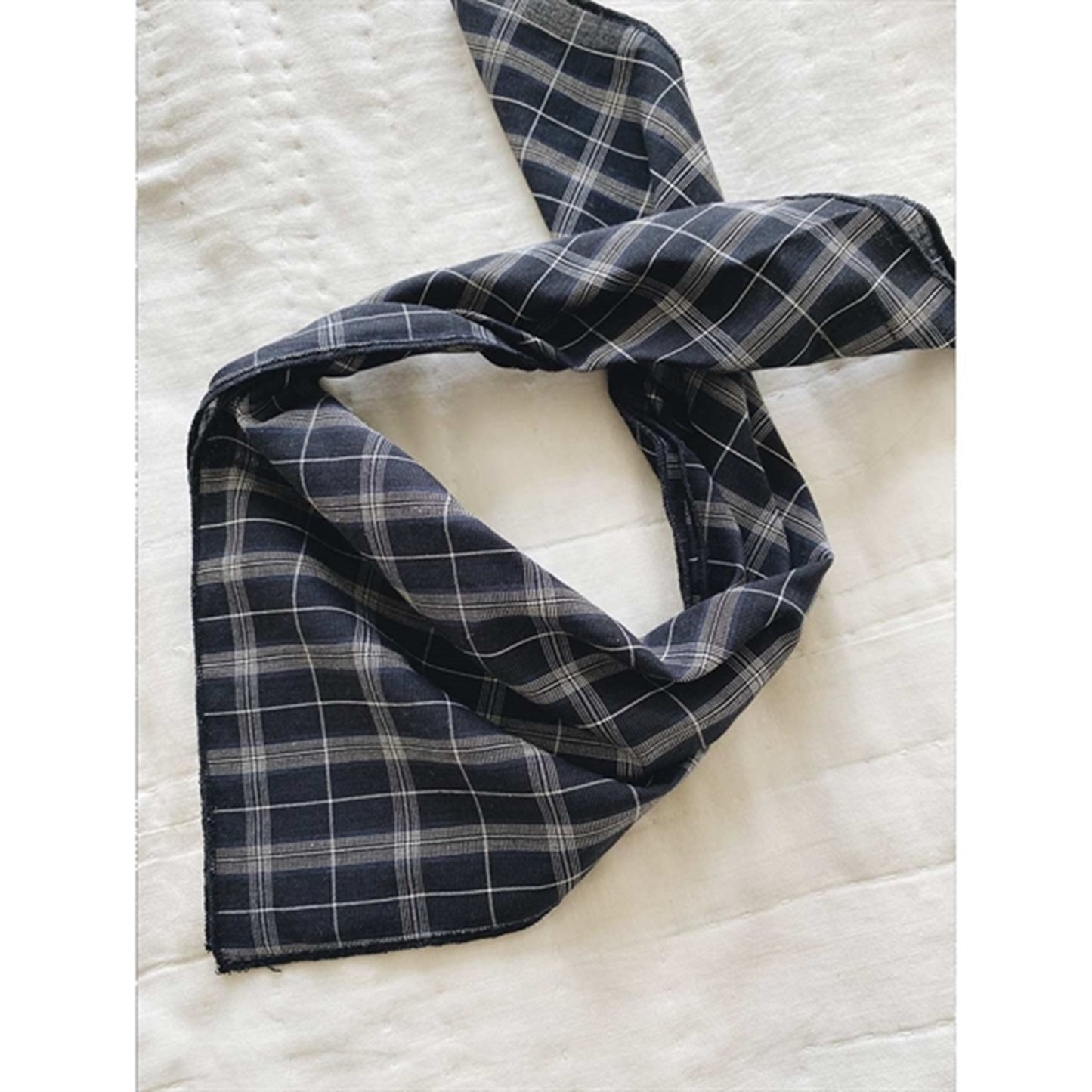 lalaby Blue Check Eddie Tørklæde