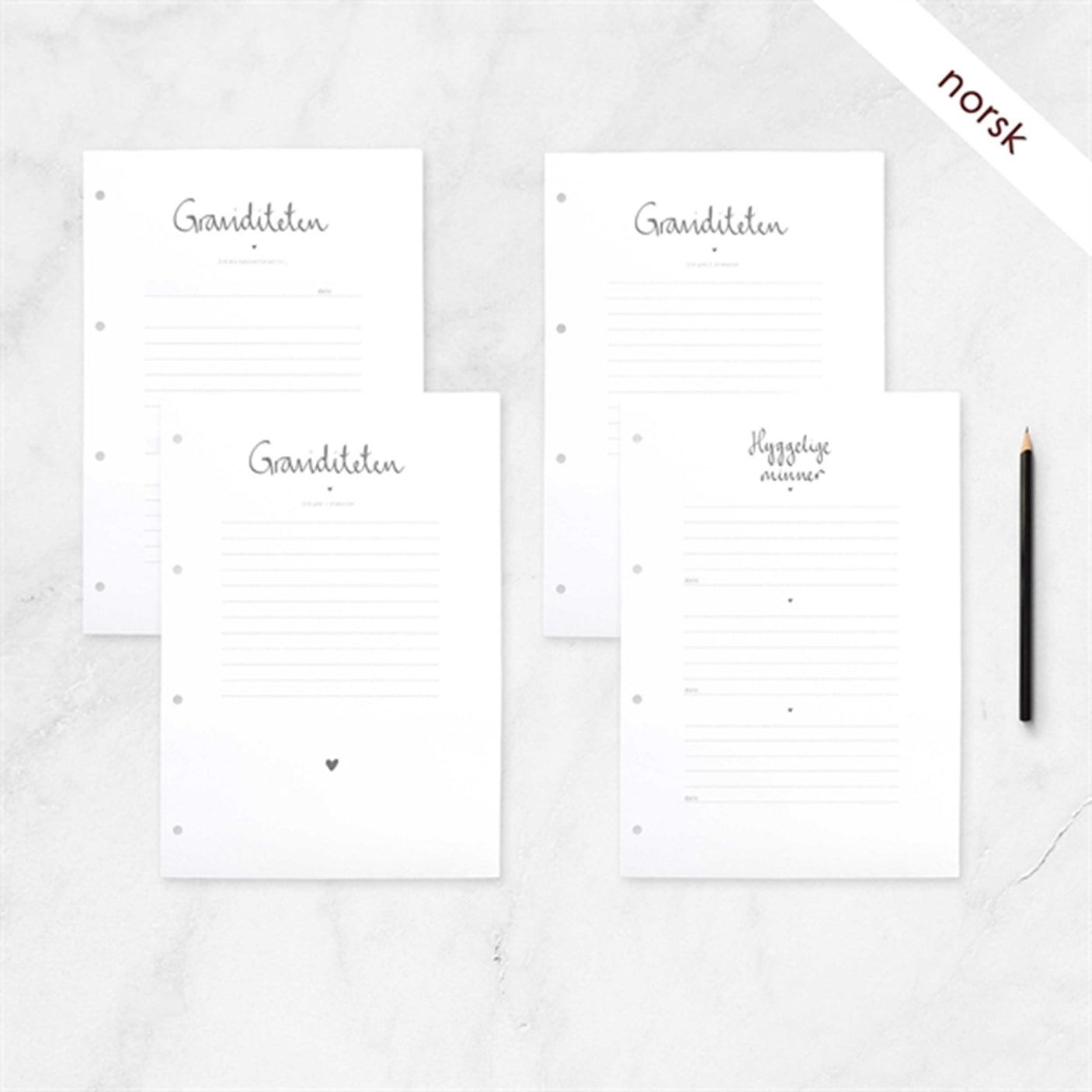 WITHWHITE Ekstra Sider Norsk