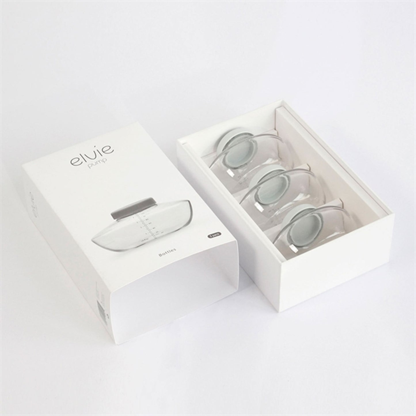 Elvie Bottles For Breast Milk 150 ml 3-Pack White