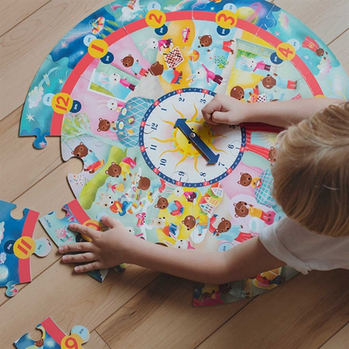 Eeboo Puzzle 25 Pieces - Hours Of The Day 2