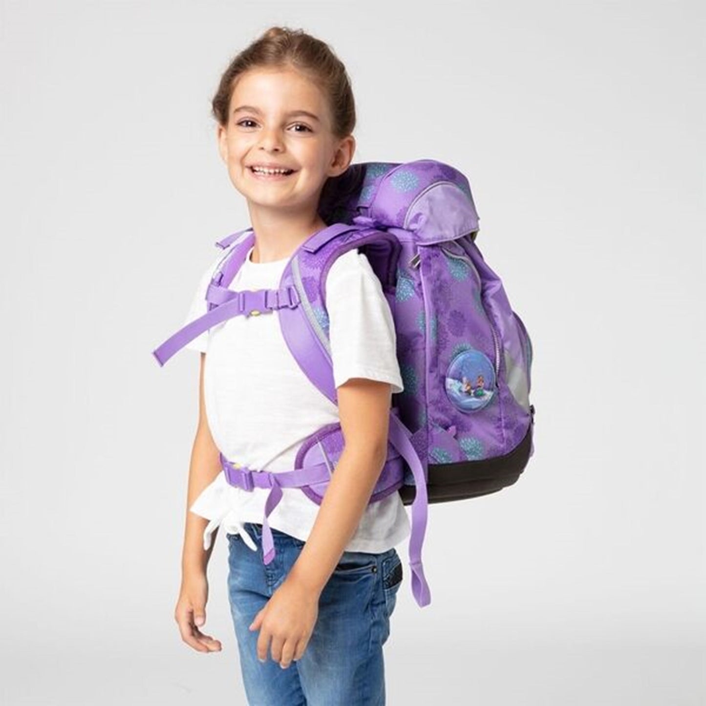Ergobag Pack Glow School Bag Set SleighBear Purple Ice Flowers 5