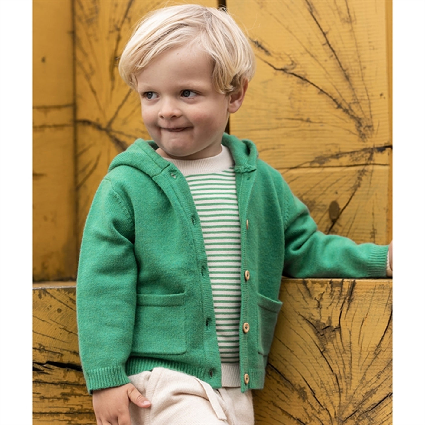 Fliink Jelly Bean Green Benna Strik Jacket