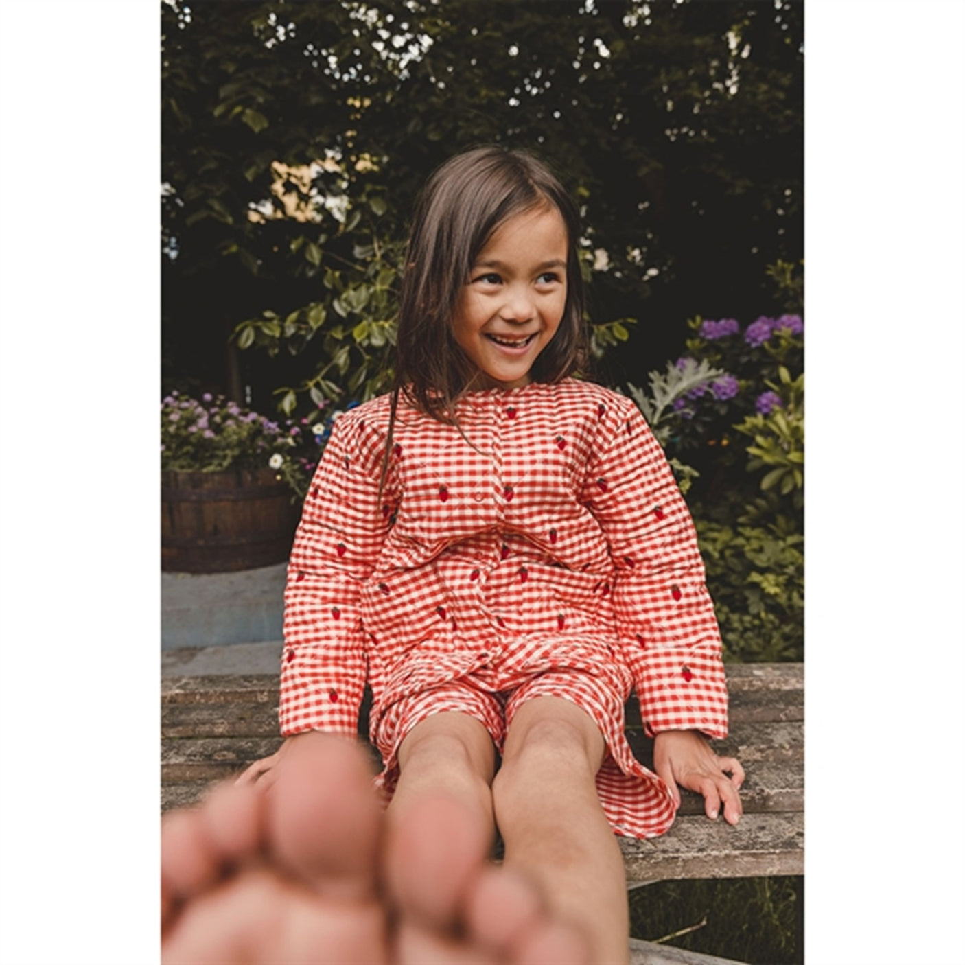 Flöss Molly Jacket Berry Gingham