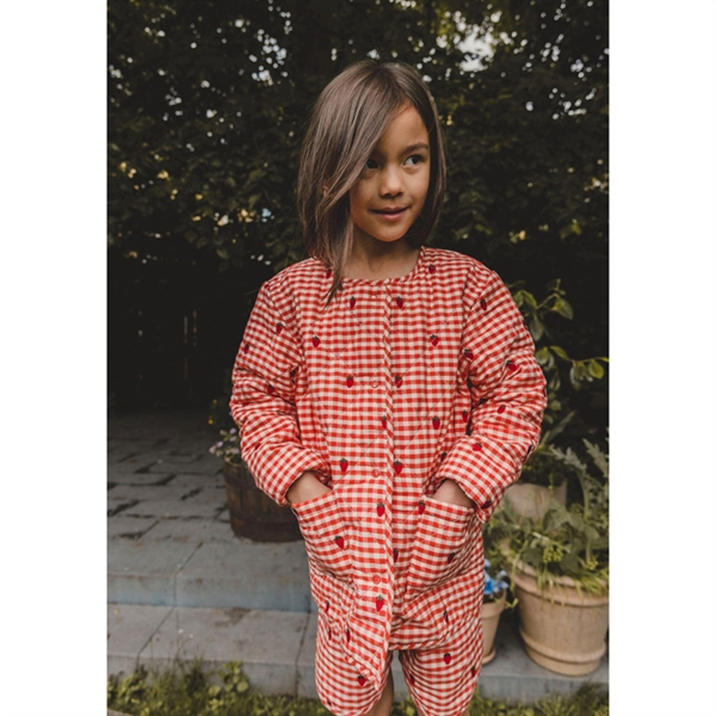 Flöss Molly Jacket Berry Gingham