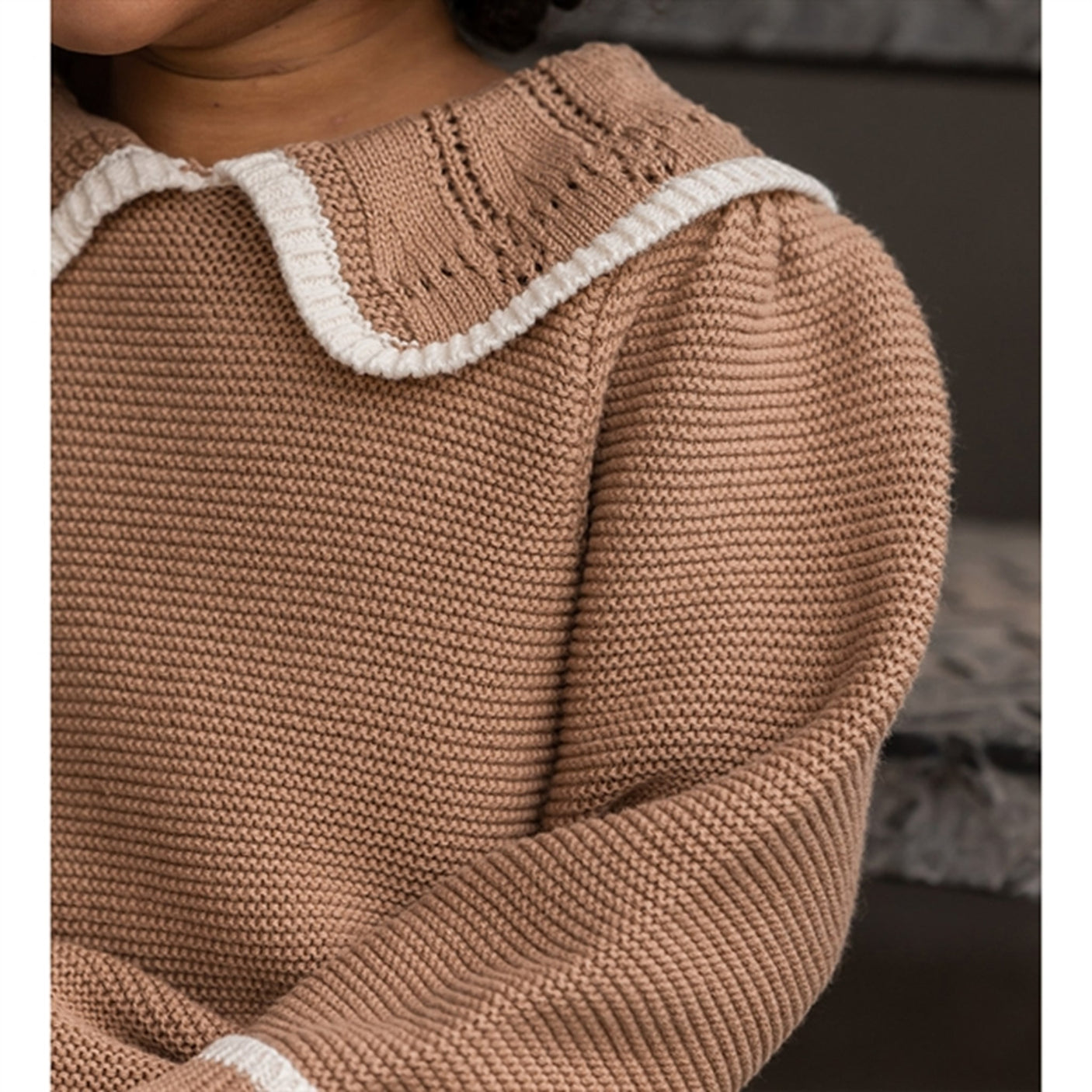 Fliink Tigers Eye Straw Strik Blouse