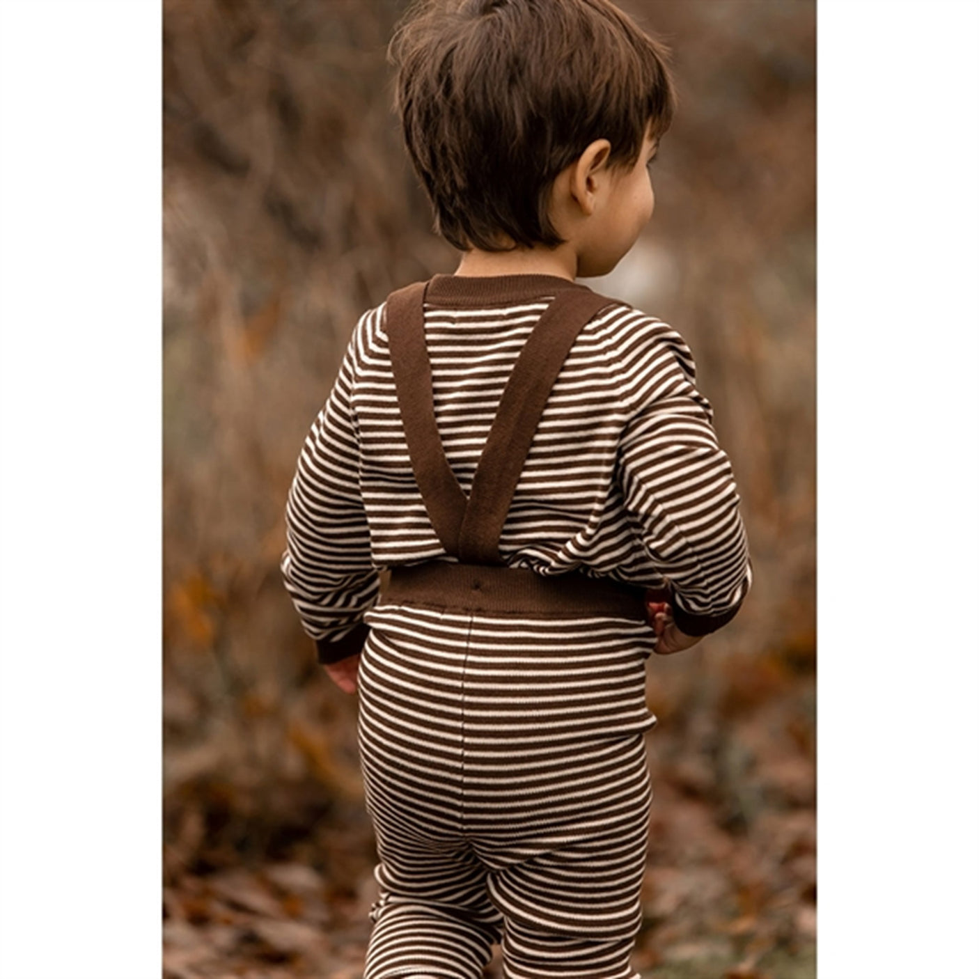 Fliink Chicory Coffee W. Sand Stripes Favo Cardigan