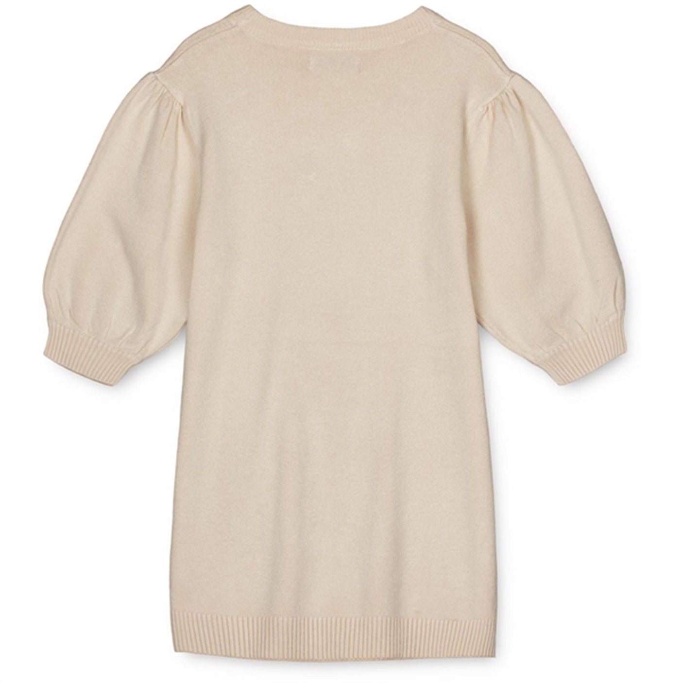 Fliink Sandshell/High Risk Red Strawberry Favo Embr. Knitted Dress