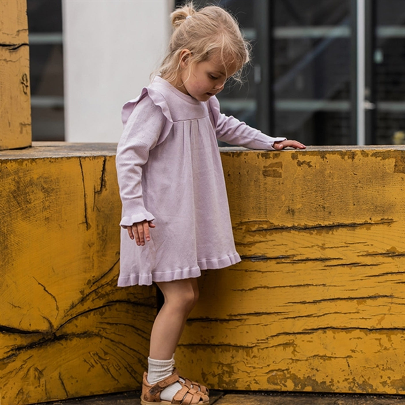 Fliink Lavender Fog Fame Strik Dress