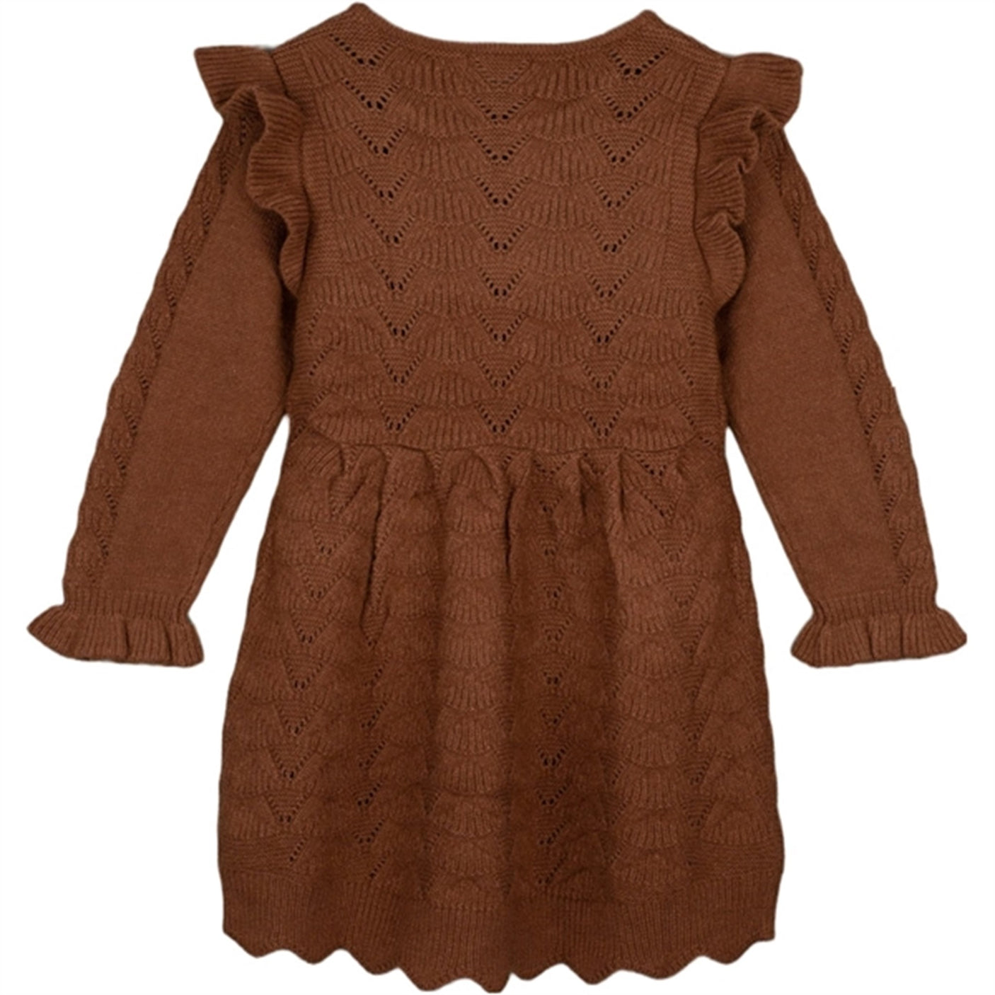 Fliink Carob Brown Benna New Ruffle Dress