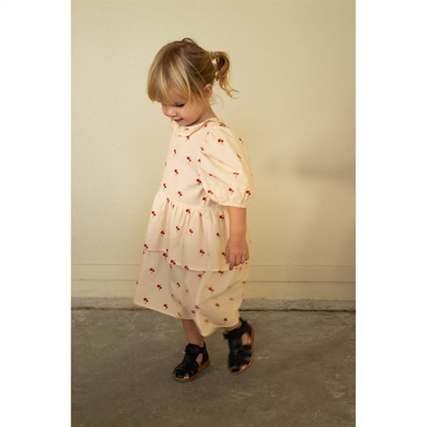 Fliink Sandshell Flower Ss Ruffle Dress