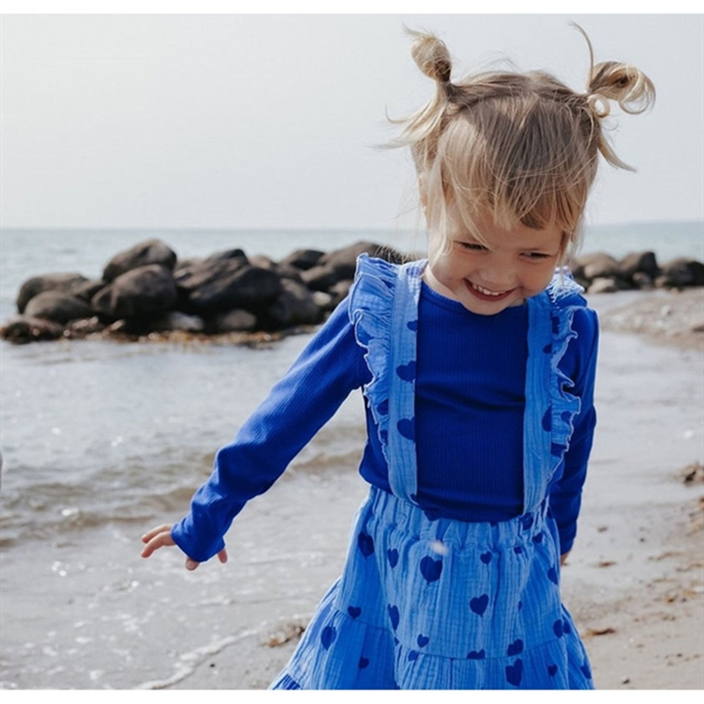 Fliink Mazerine Blue Kenna Ls Blouse