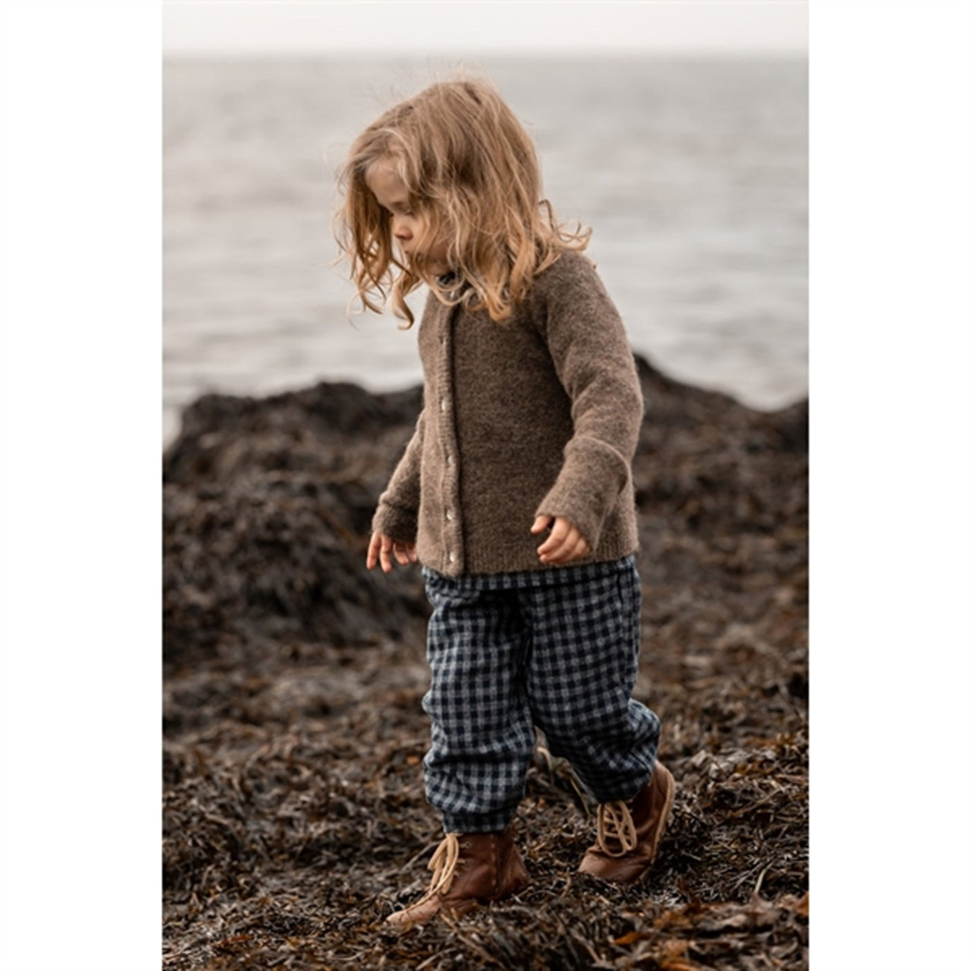 Fliink Navy Coda Check Bukser