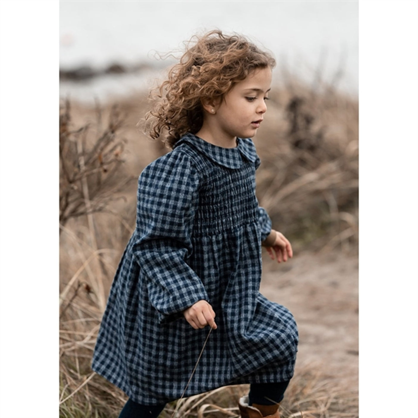 Fliink Navy Coda Check Dress