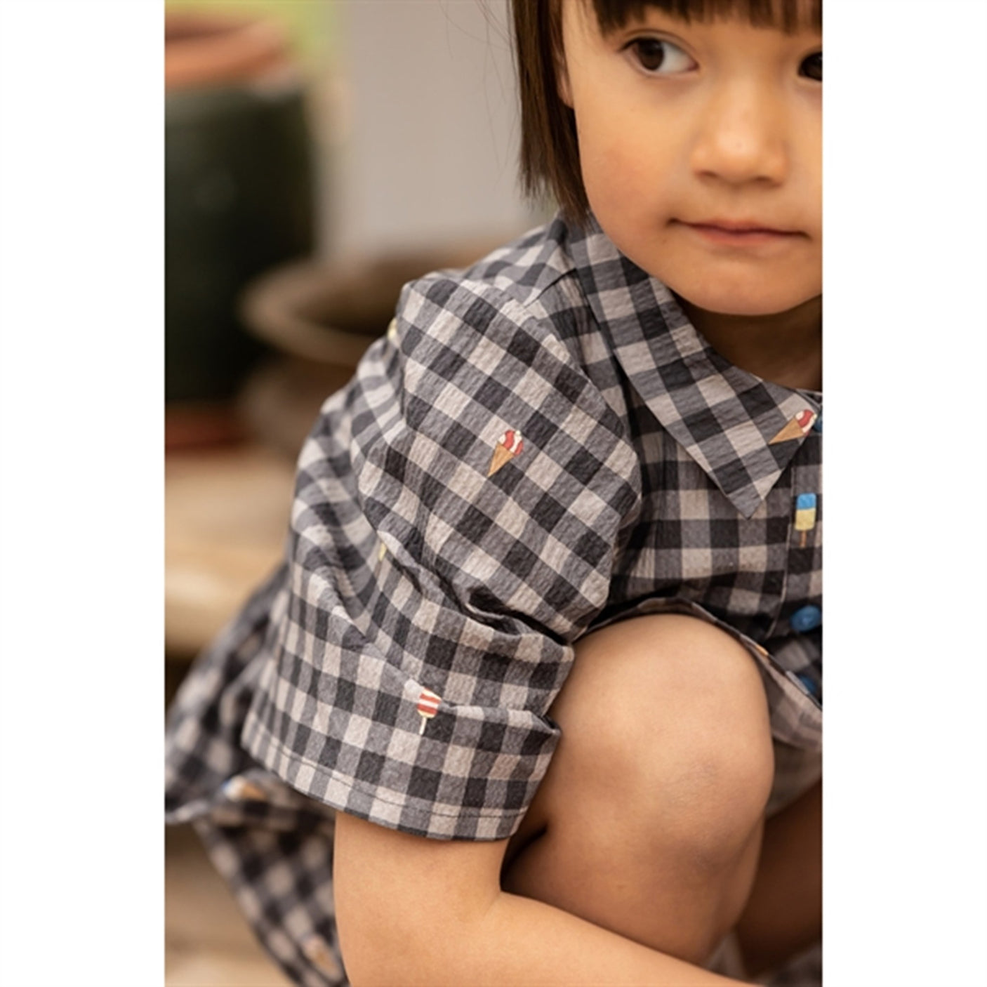 Fliink Magnet Check Aop Polar Dress