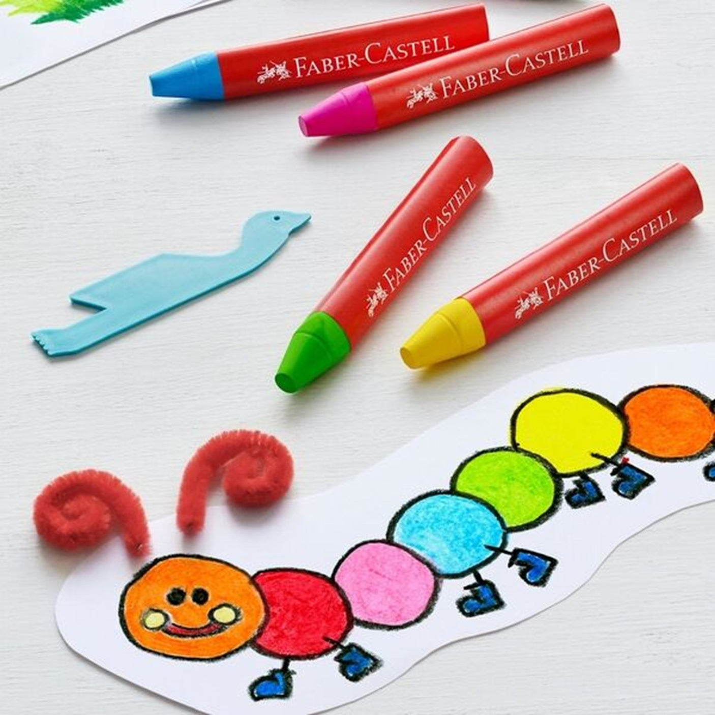 Faber Castell Jumbo Wax Crayons Box 24 Colours