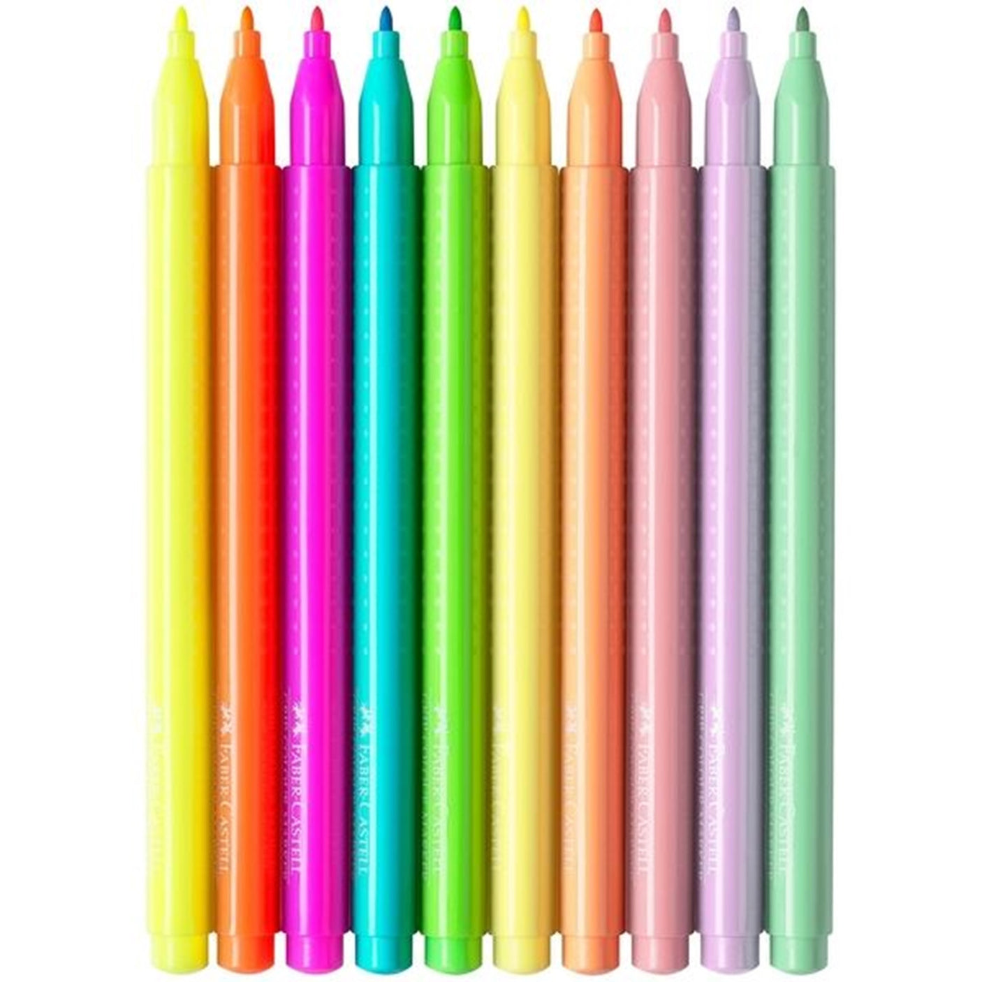 Faber Castell Grip 10 Pencils Neon- and Pastel Colors