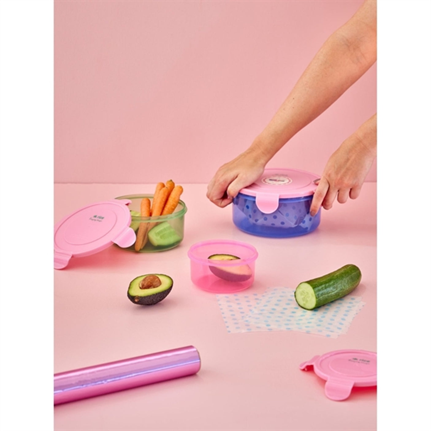 RICE Multicolor Food Boxes 3-pack