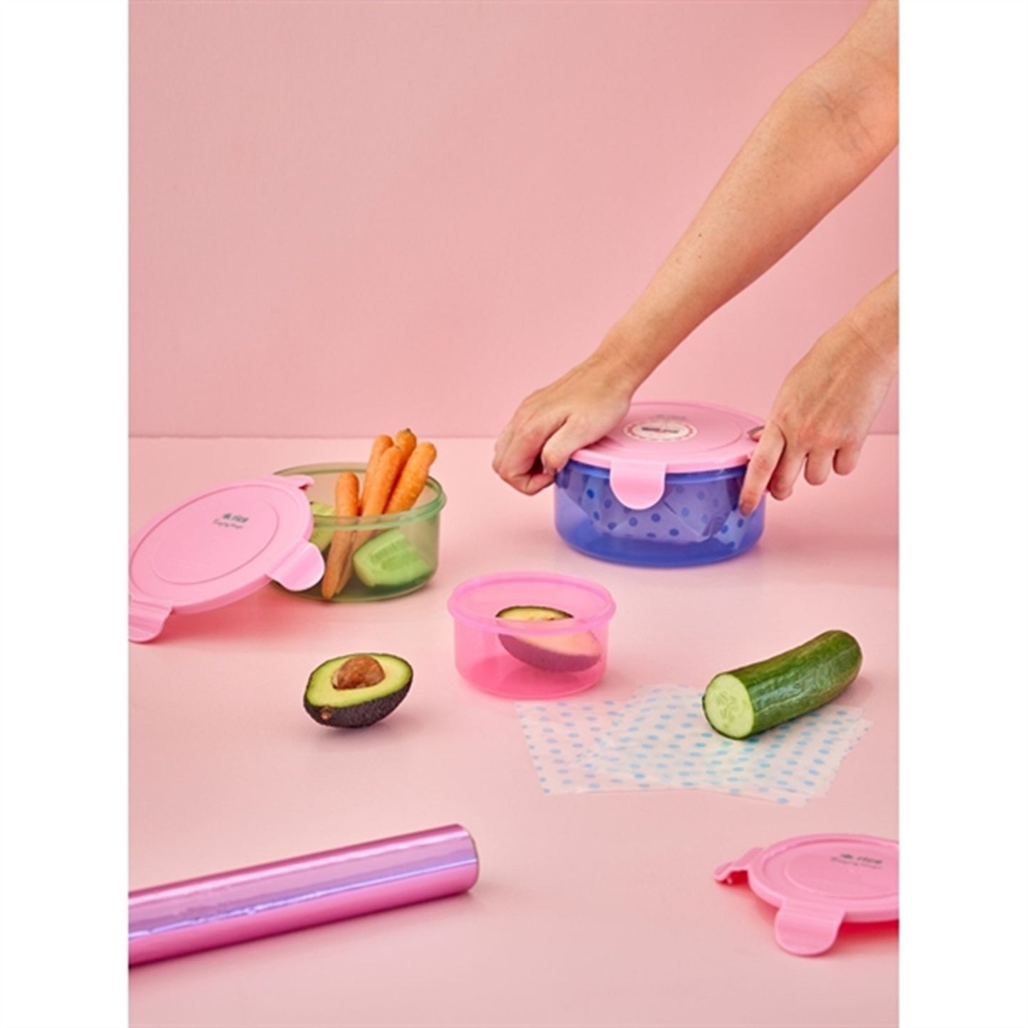 RICE Multicolor Food Boxes 3-pack