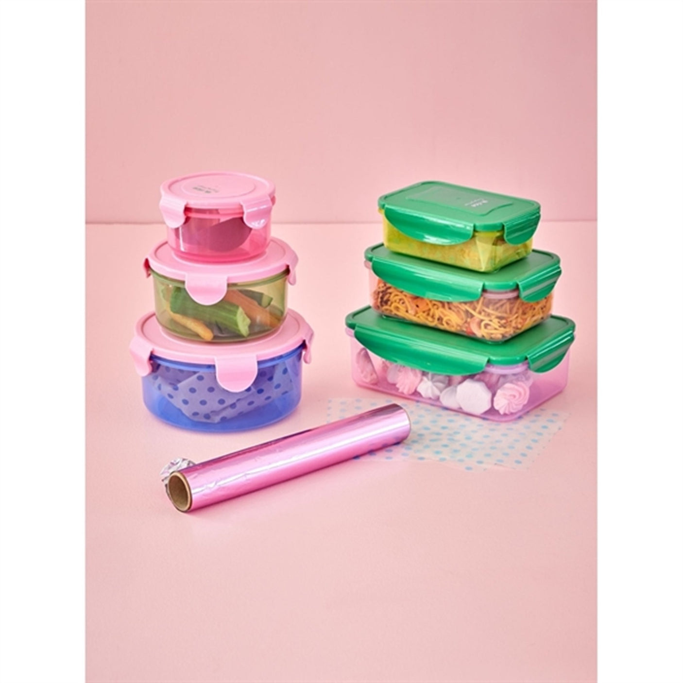 RICE Multicolor Food Boxes 3-pack