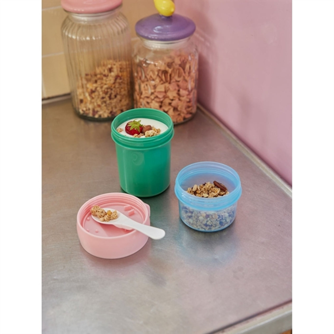 RICE Green To-Go Granola Container