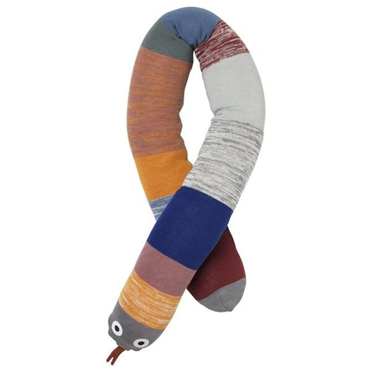 Ferm Living Snake Pillow Dusty Rainbow