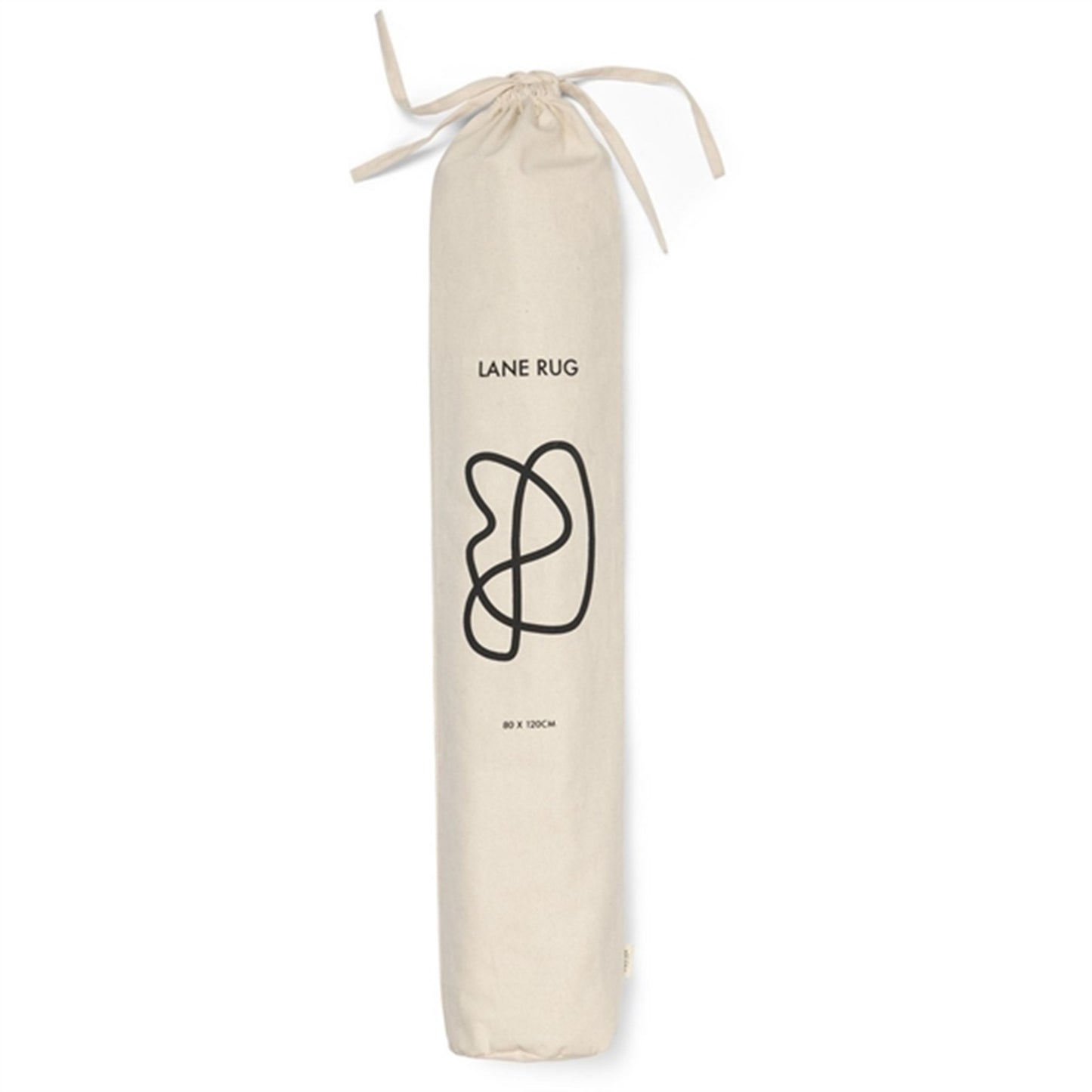 Ferm Living Lane Rug Off-White/Chocolate