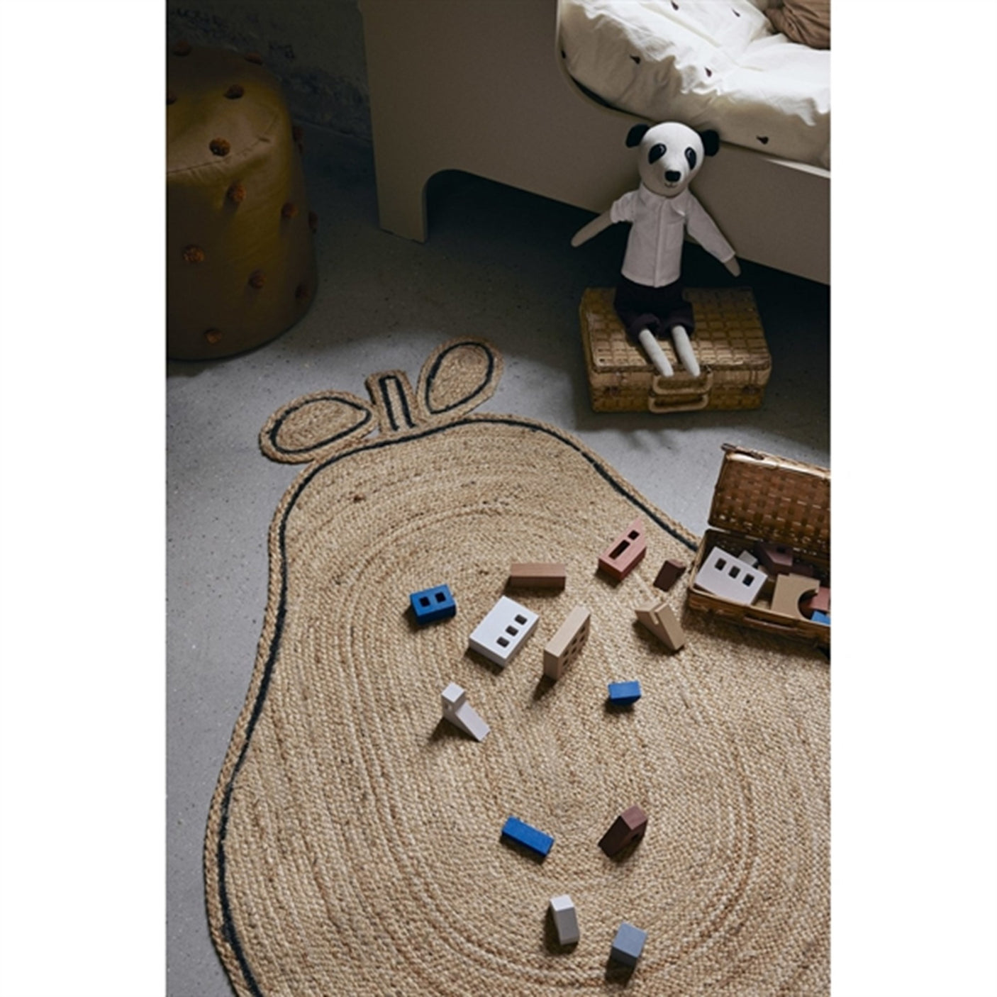 Ferm Living Pear Braided Jute Rug Natural